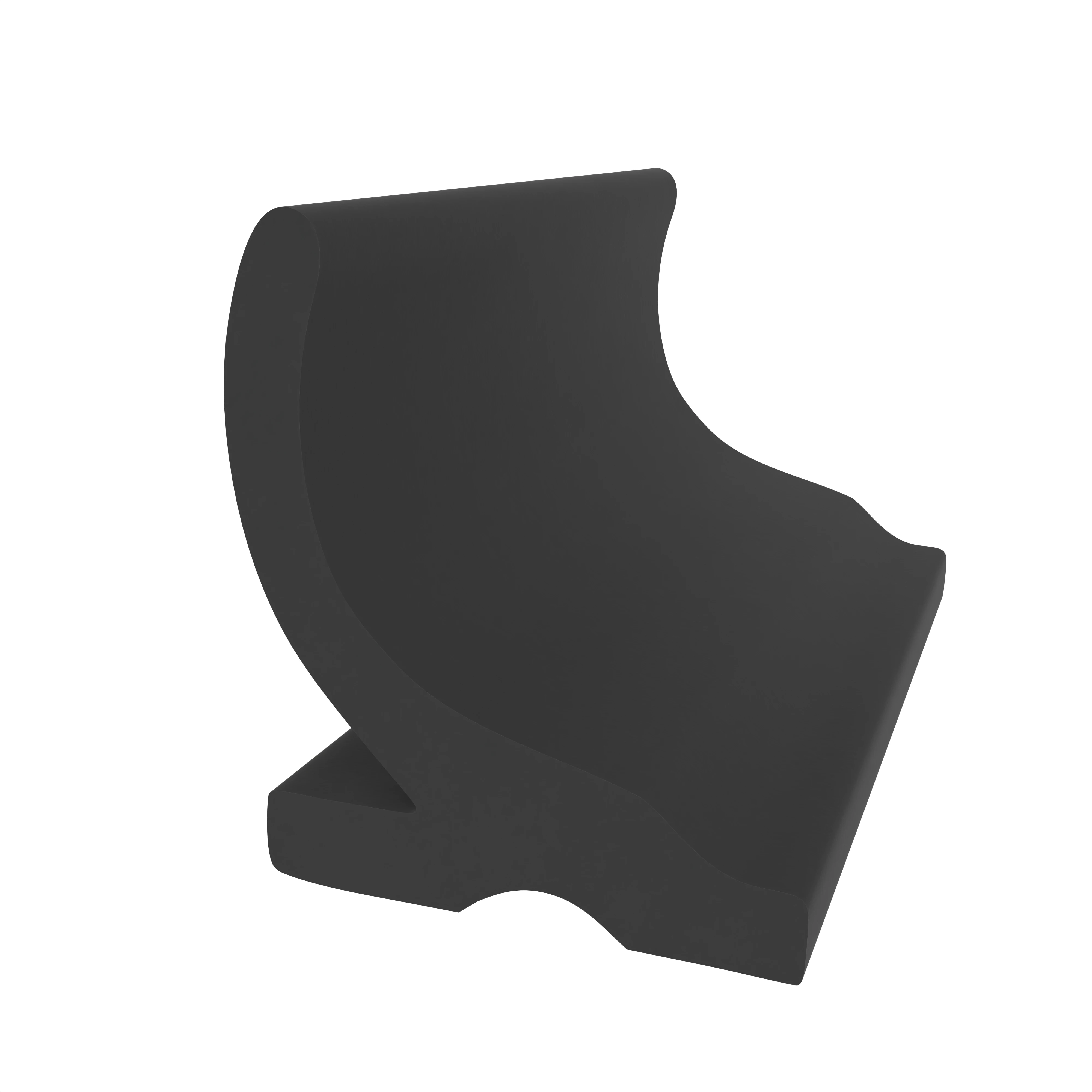 Lippendichtungen - Anschlagdichtung mit Lippe und glattem Fuß | 10 mm Breite | Farbe: schwarz