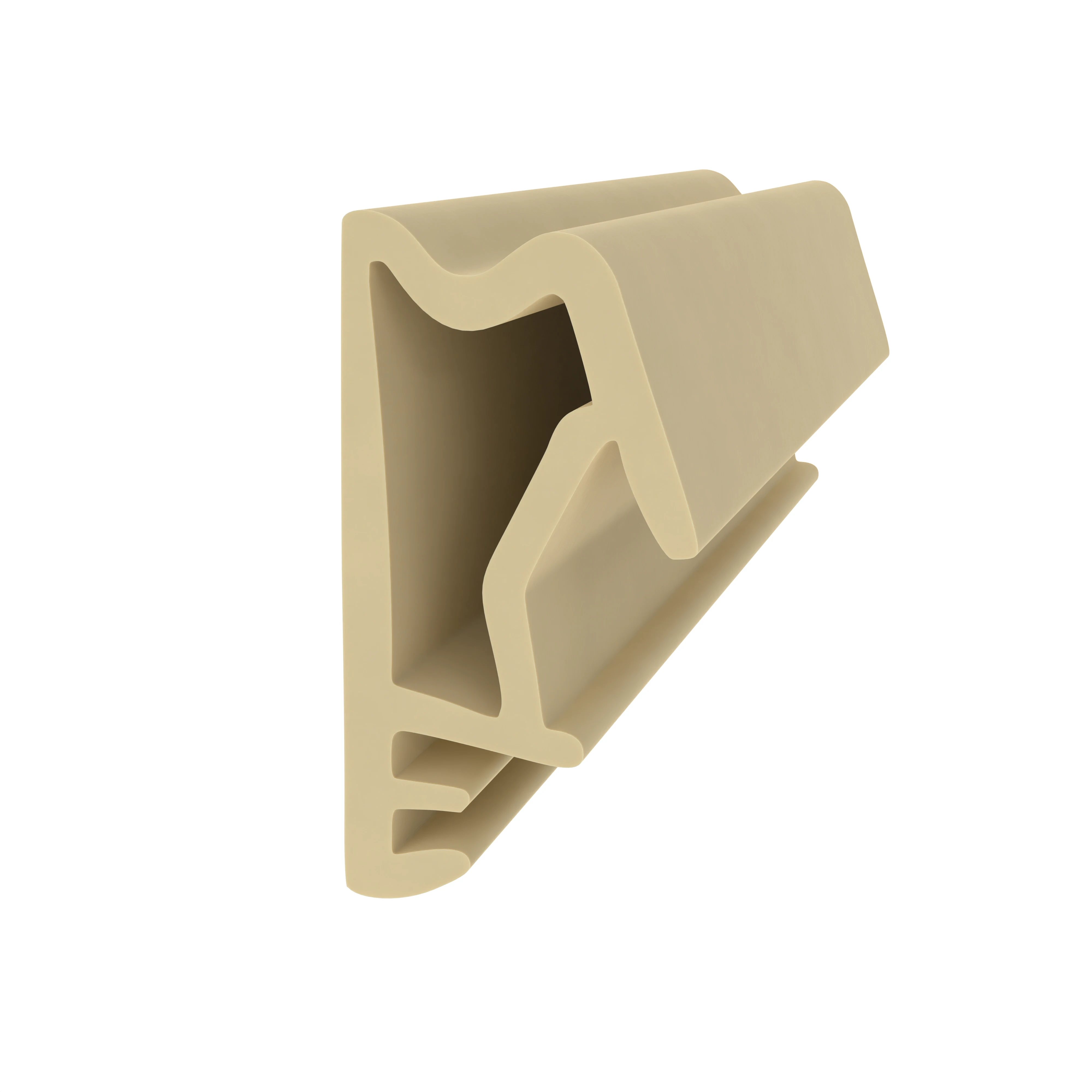 Türrahmen Dichtung - Flügelfalzdichtung für Schörghuber Spezialtüren | 15 mm Höhe | Farbe: beige