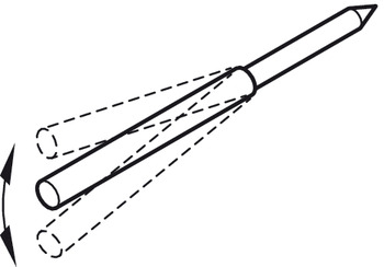 Tablarträger mit Holzgewinde | Durchmesser: 12,2 mm | Tablardicke: = 19 mm