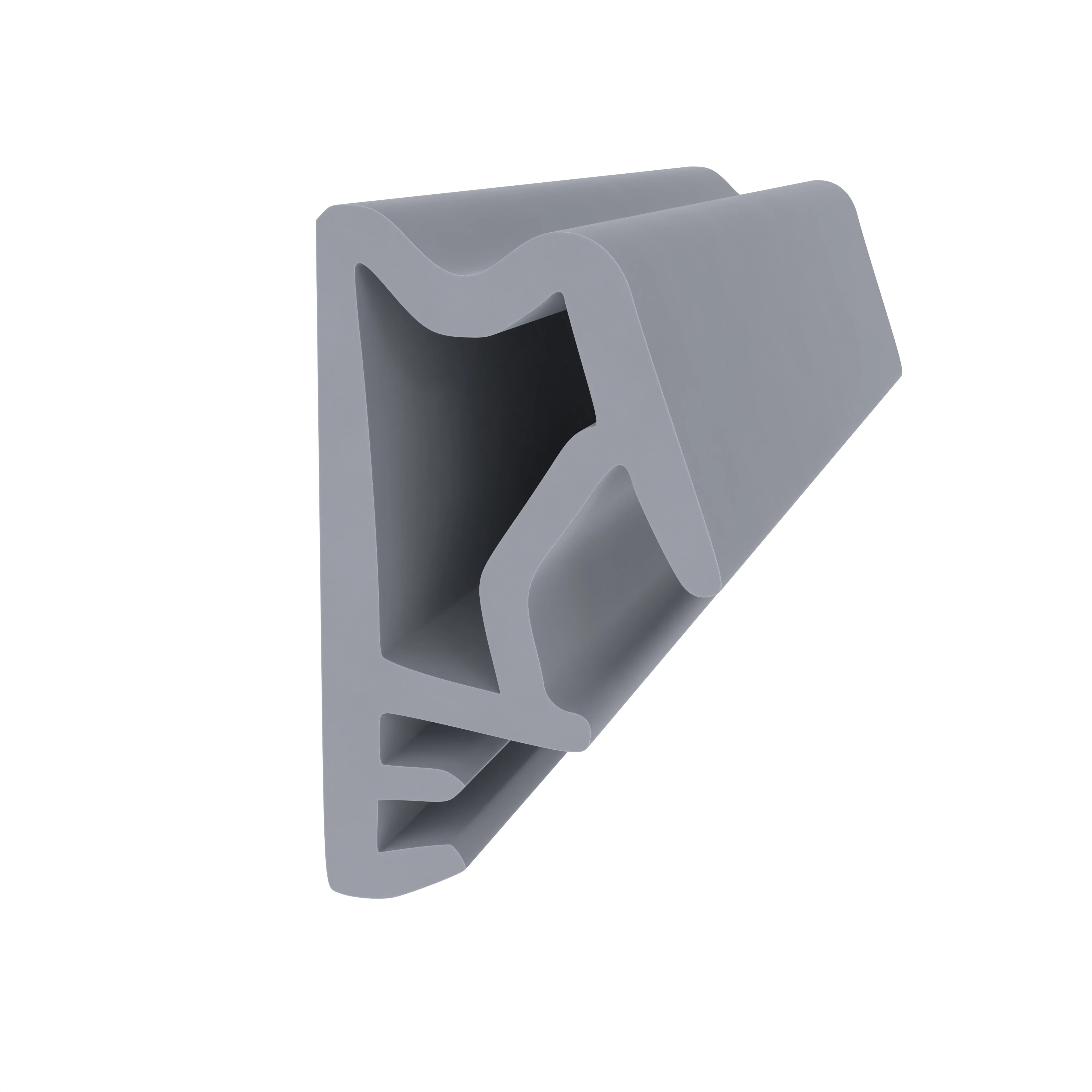 Flügelfalzdichtung für Schörghuber Spezialtüren | 13 mm Falzhöhe | Farbe: grau