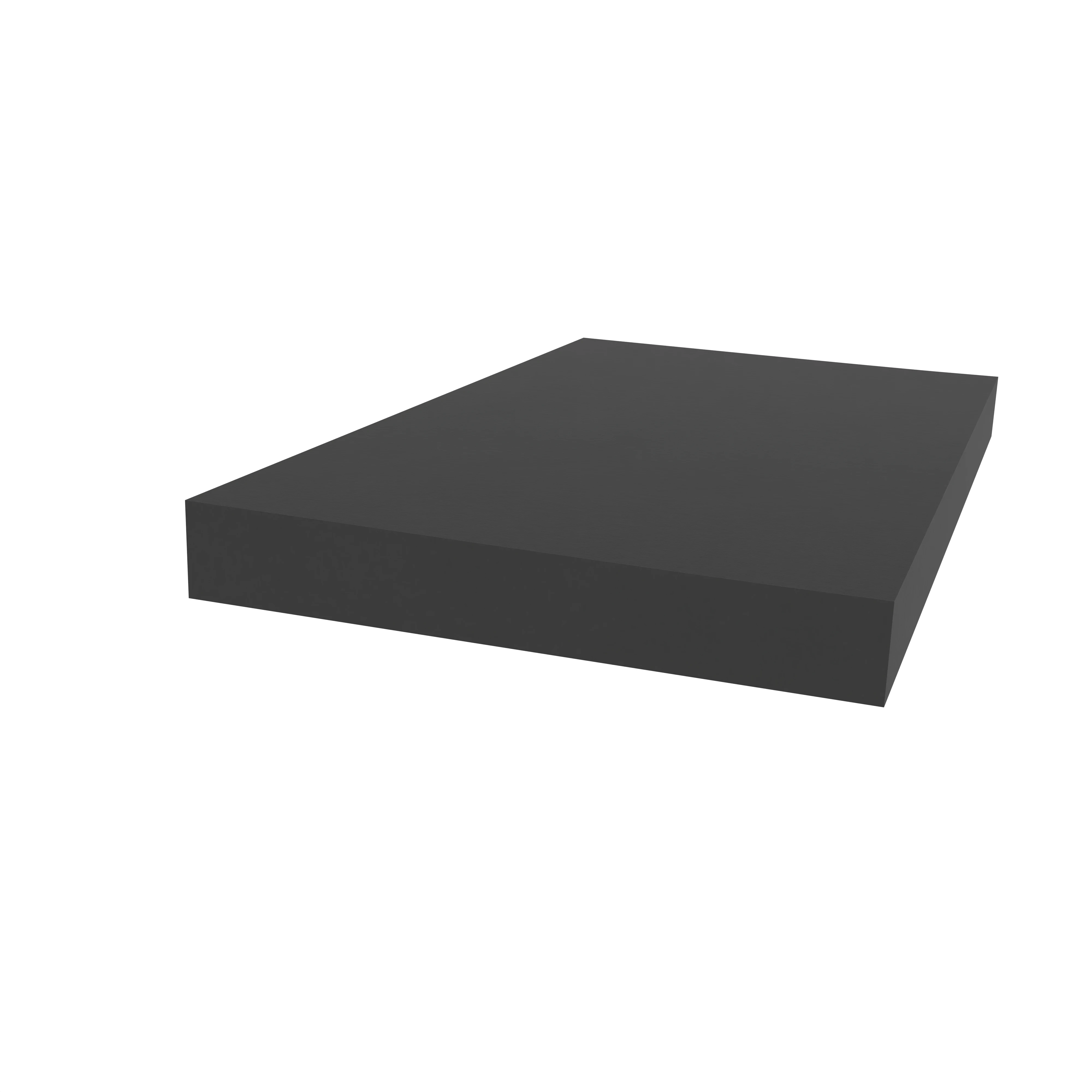 Moosgummidichtung vierkant | 20 mm Breite | Farbe: schwarz