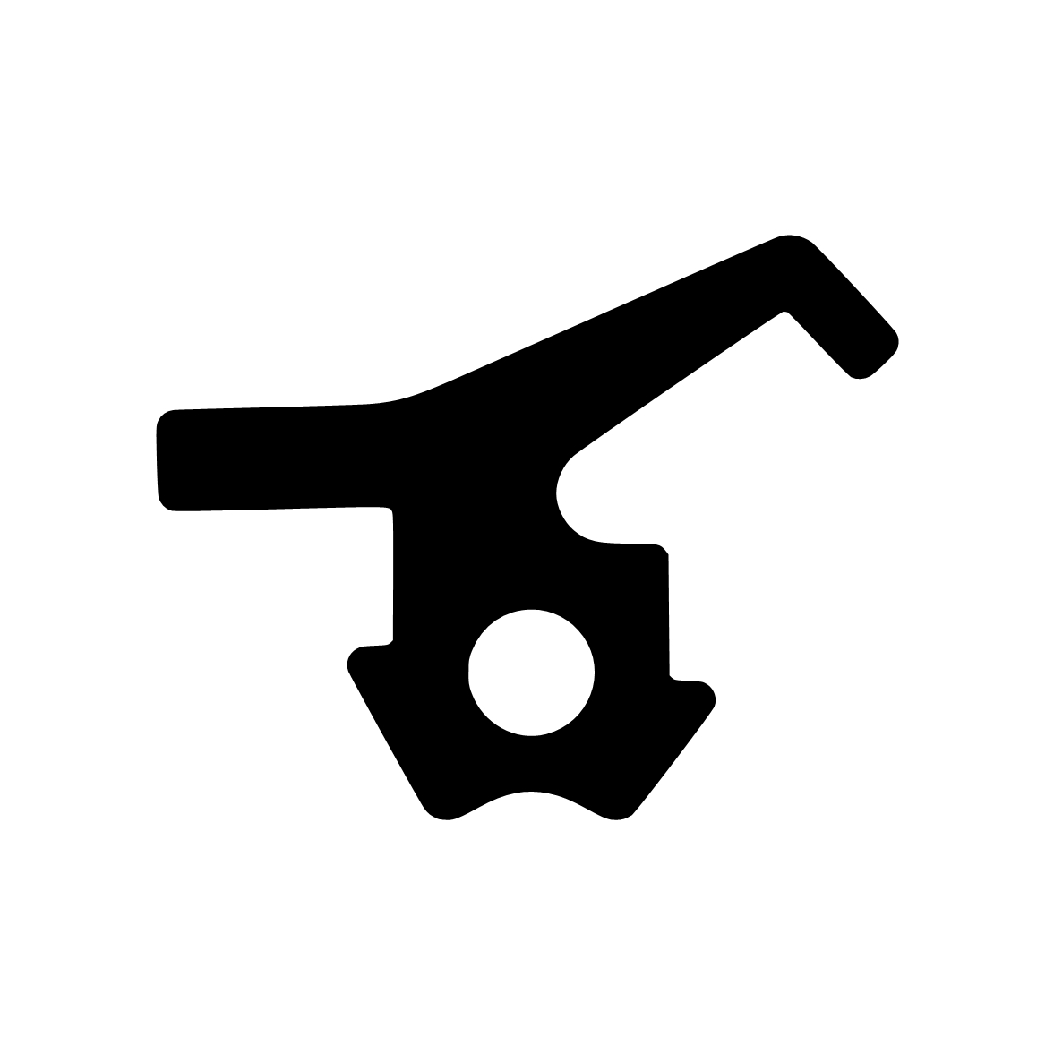 Anschlagdichtung mit Lippe und profiliertem Fuß | 6,4 mm Höhe | Farbe: schwarz