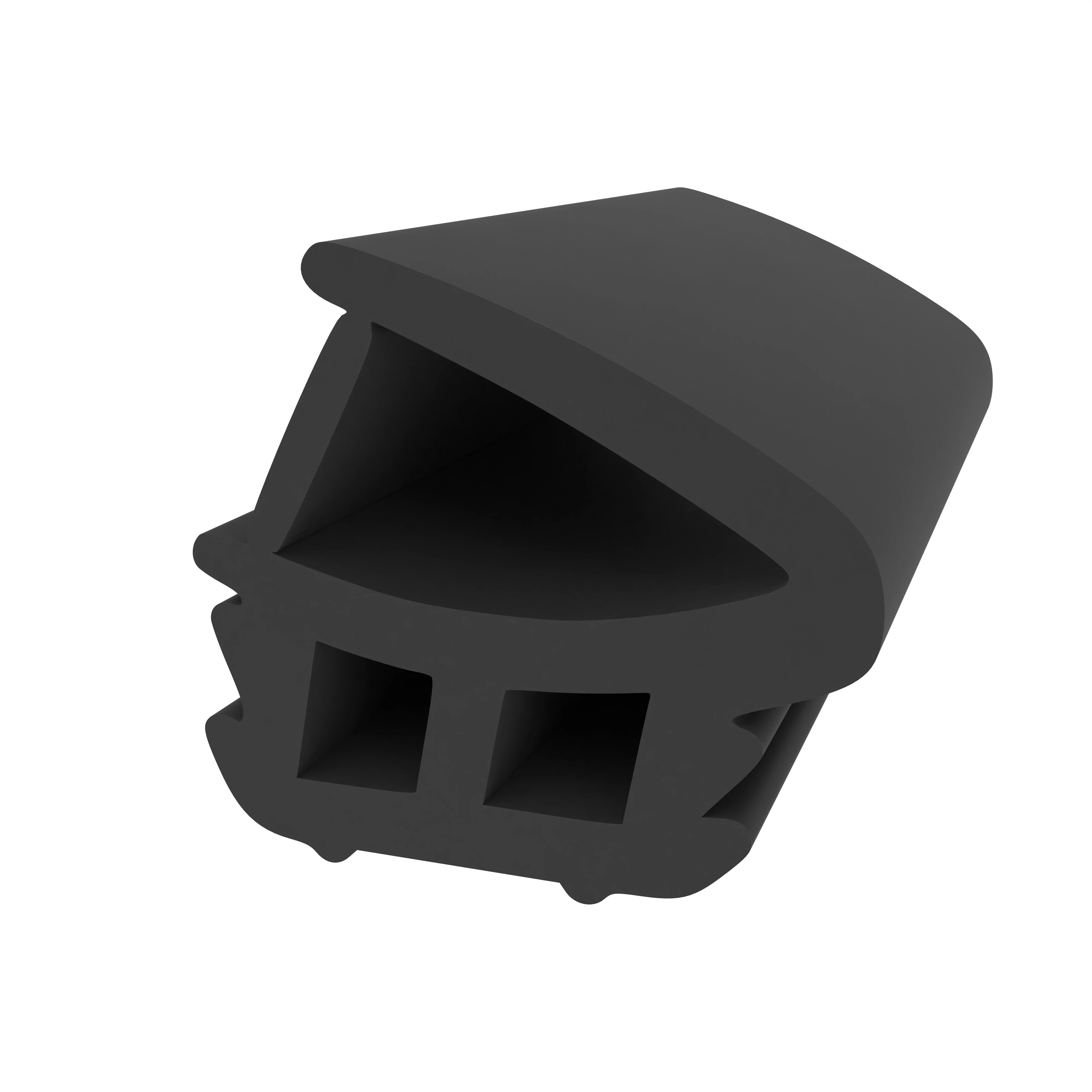 Stahlzargendichtung für Stahlrahmen | 15 mm Höhe | Farbe: schwarz Stahlzargendichtung für Stahlrahmen | 15 mm Höhe | Farbe: schwarz