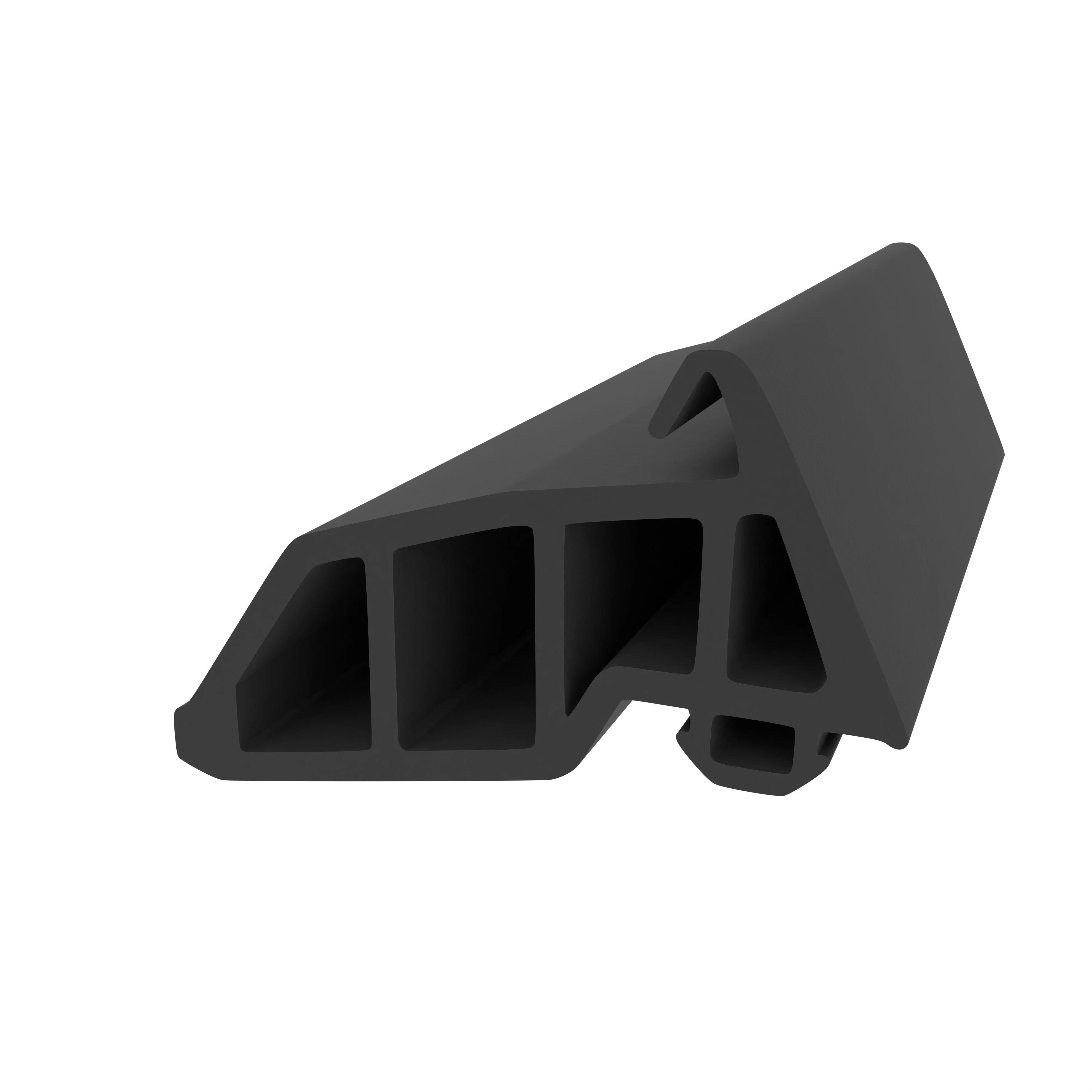 Mitteldichtung für Metall- und Alufenster | 27 mm Höhe | Farbe: schwarz
