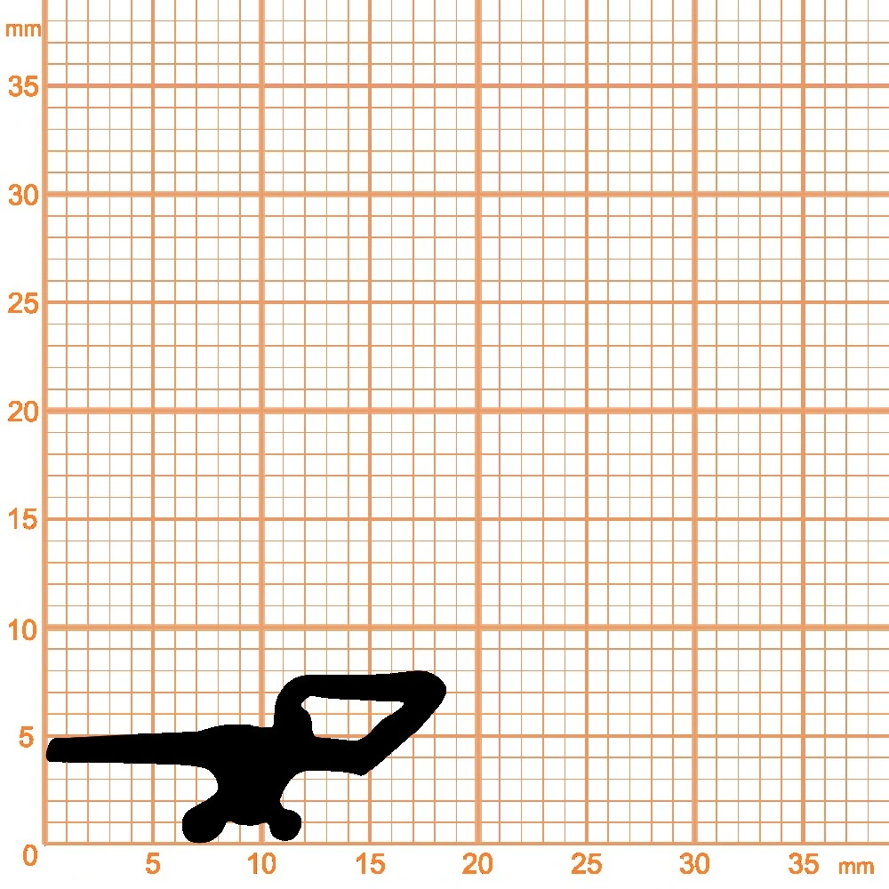 Lippendichtungen - Anschlagdichtung in lichtgrau
