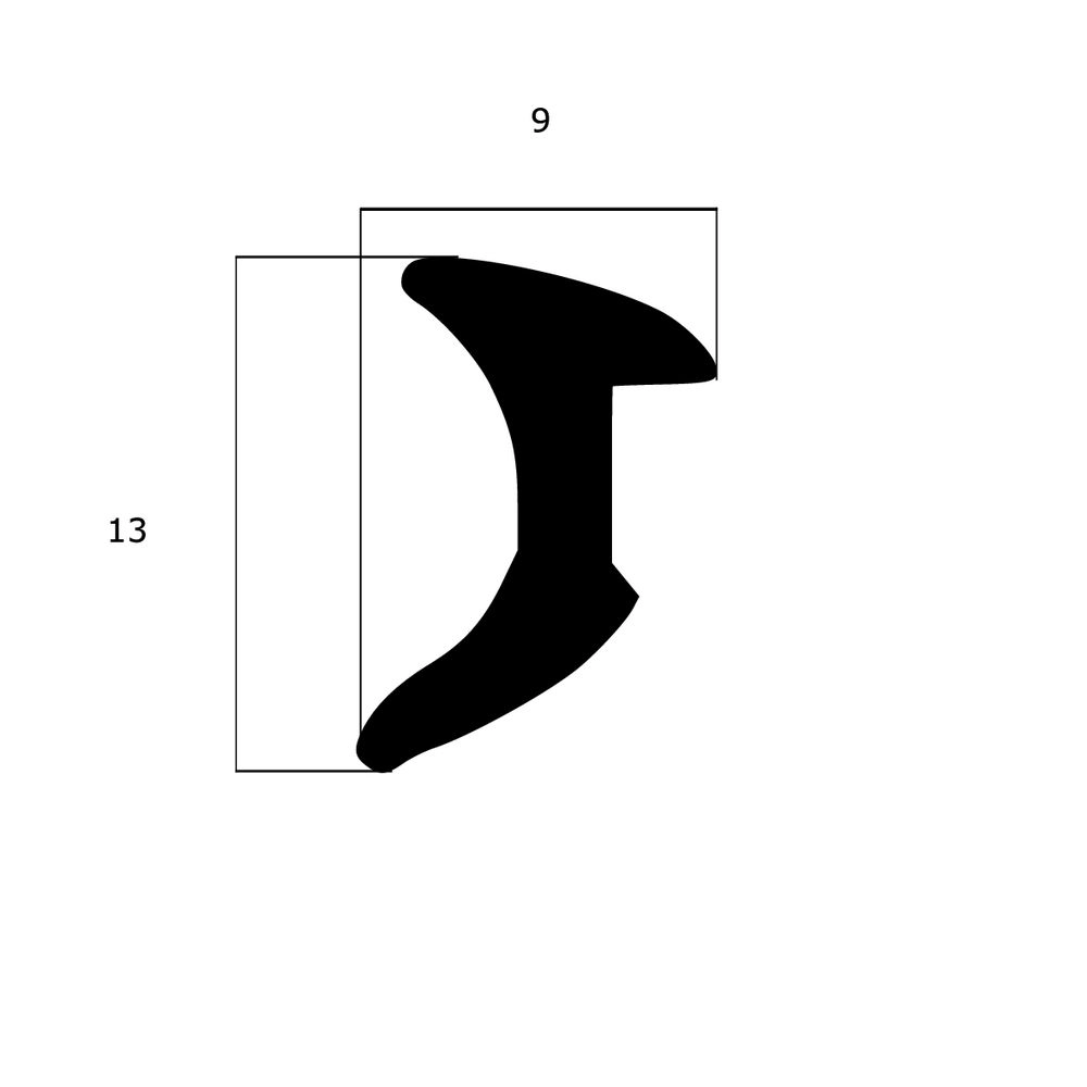 Verglasungsdichtungen - Verglasungsdichtung für Fenster | 9 mm Breite | Farbe: schwarz