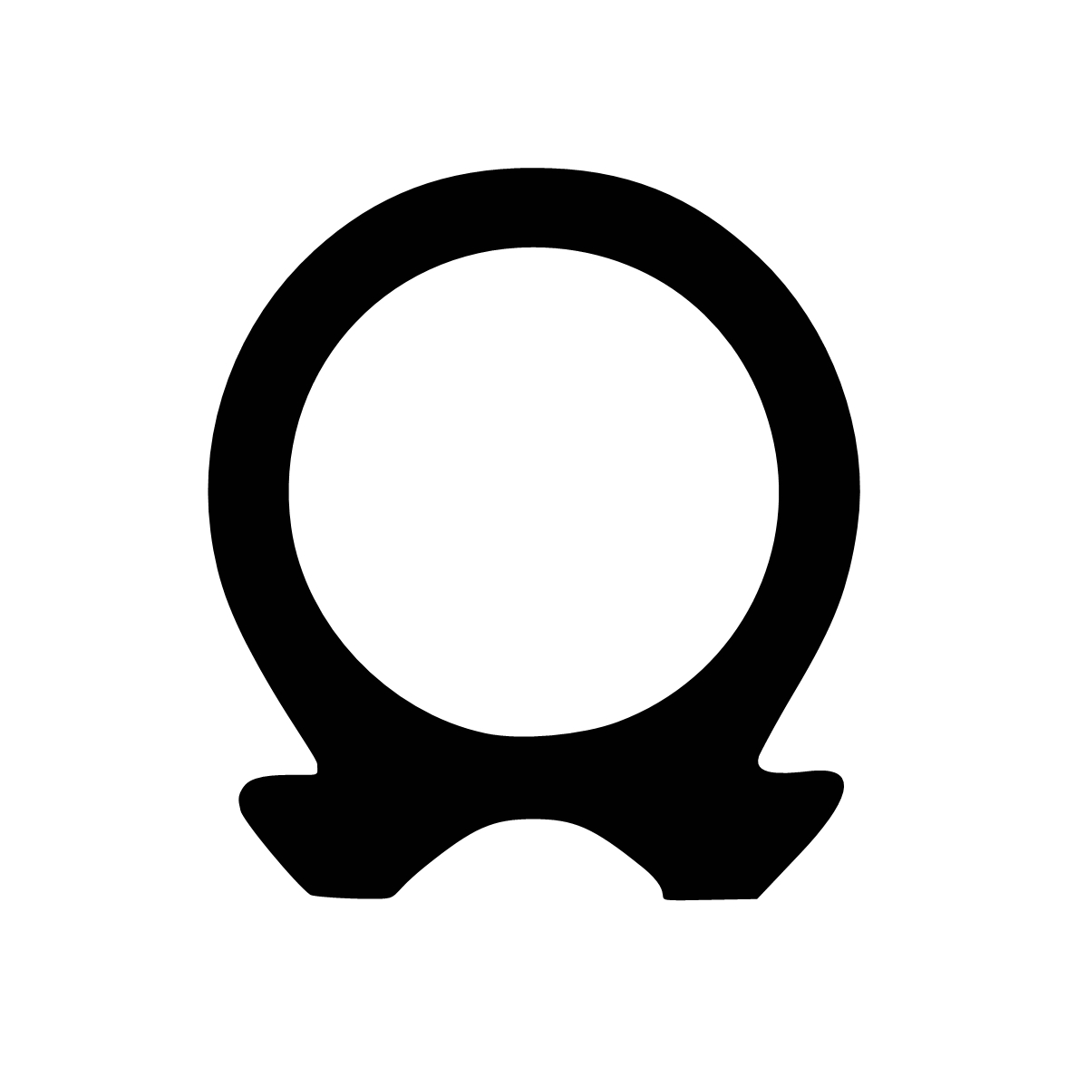 Schlauchdichtung Fenster - Anschlagdichtung mit Schlauch für Fenster | Breite: 10 mm | Farbe: schwarz