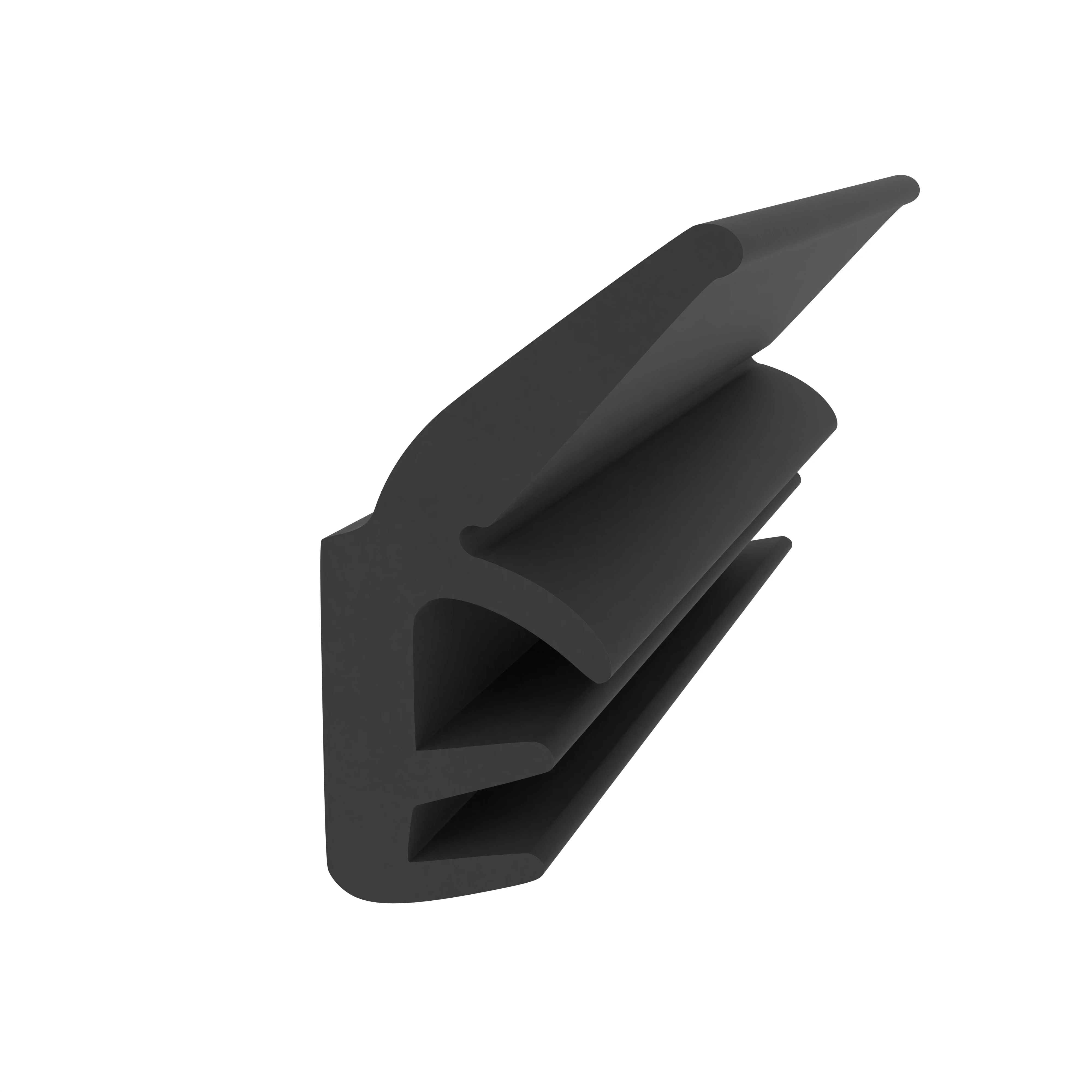 Türrahmen Dichtung - Holzzargendichtung für Hausfenster | 4 - 5 mm Nutbreite | Farbe: schwarz