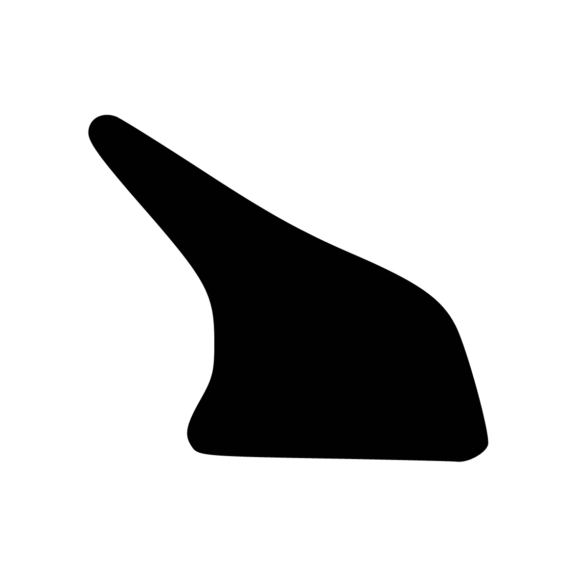 Anschlagdichtung mit Lippe und glattem Fuß | 7,5 mm Höhe | Farbe: schwarz 