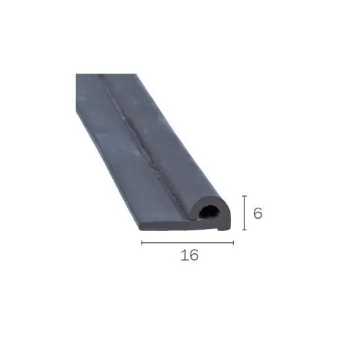 Kotflügeldichtungen - Kantenschutzprofil für Fahrzeuge | Höhe: 6 mm | Farbe: schwarz