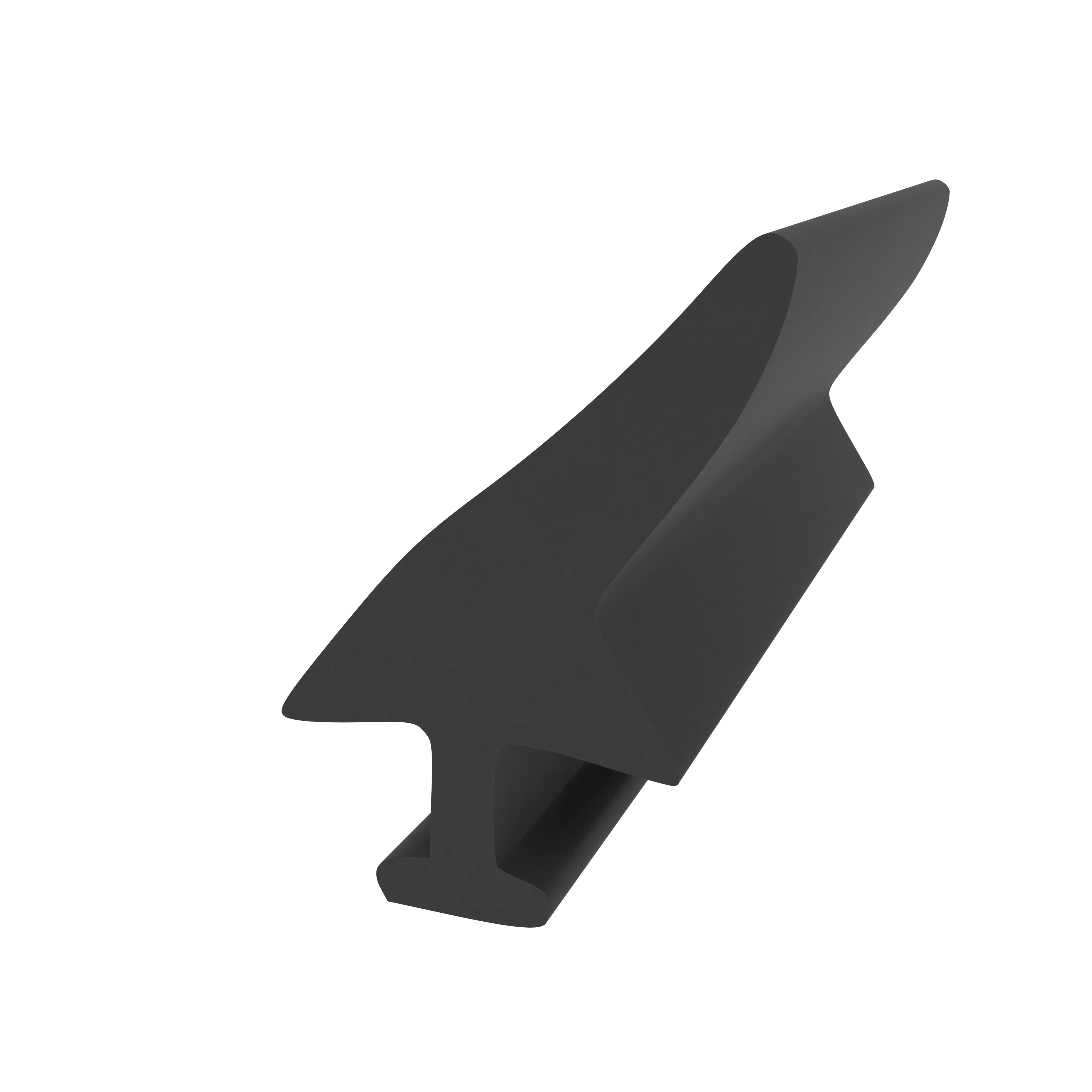Mitteldichtung für Metall- und Alufenster | 15 mm Höhe | Farbe: schwarz