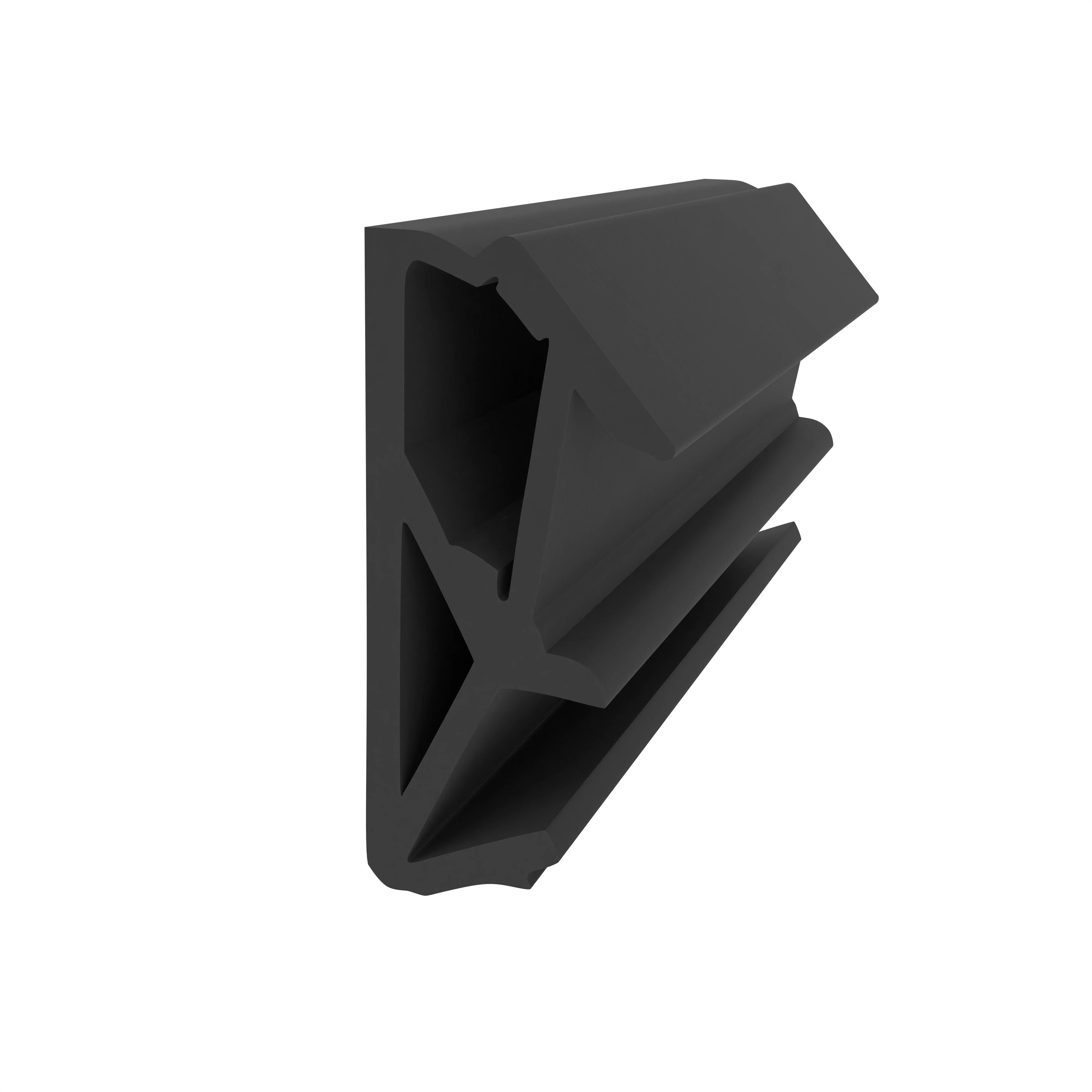 Flügelfalzdichtung für Holzelemente  | 18 mm Falzhöhe | Farbe: schwarz