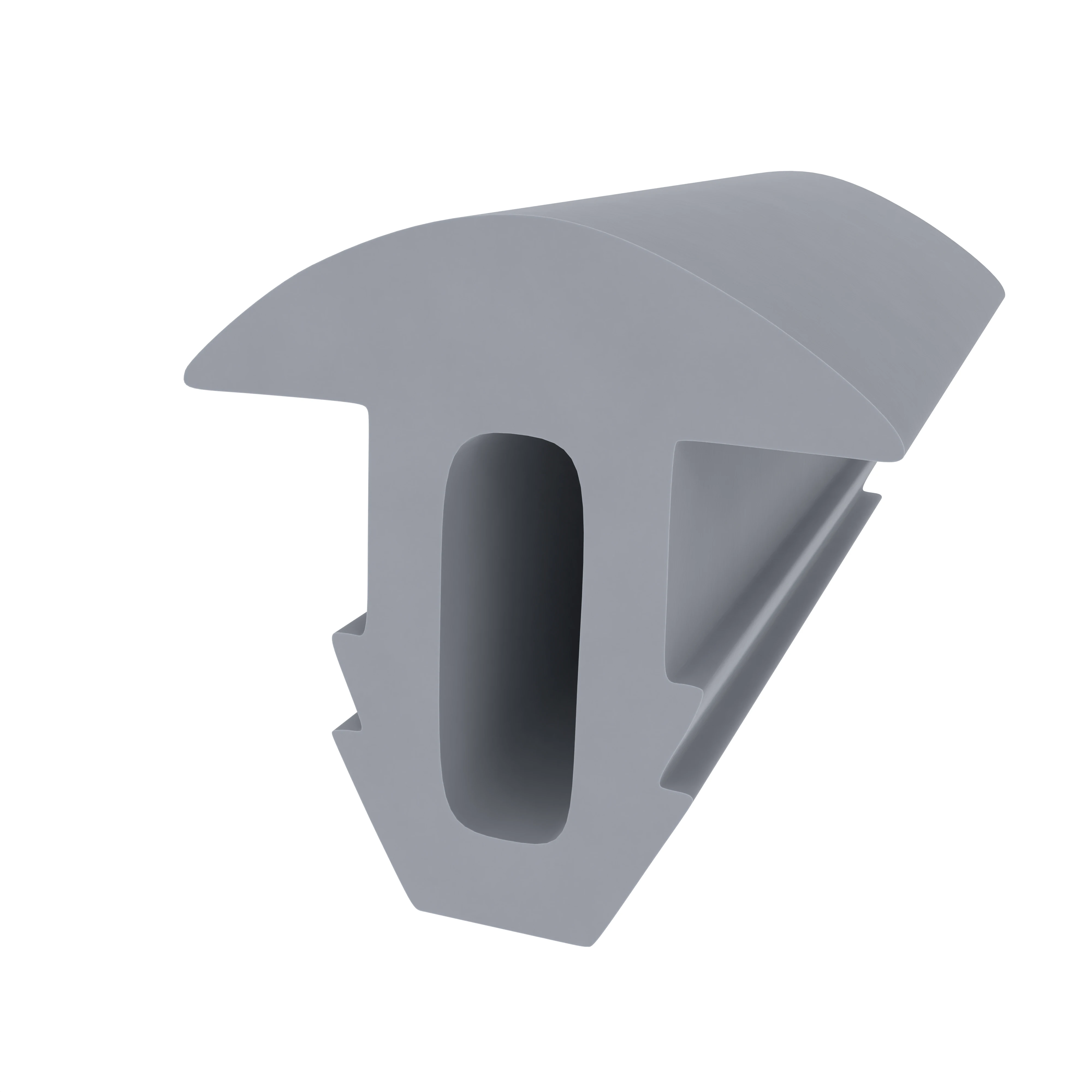 Anti-Rutsch Profil für Treppenstufen  in grau