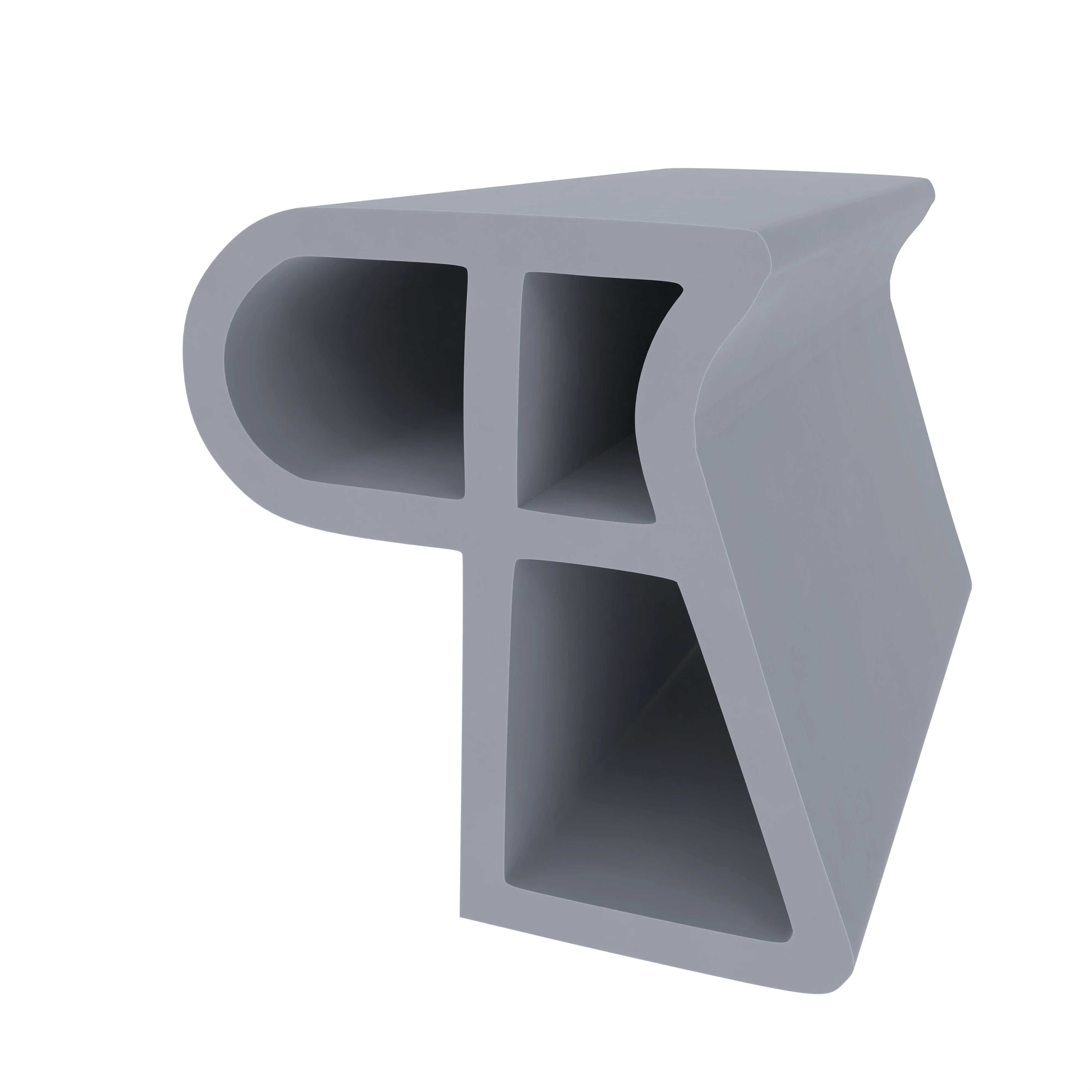 Stahlzargendichtung für Stahltüren | 20 mm Höhe | Farbe: grau