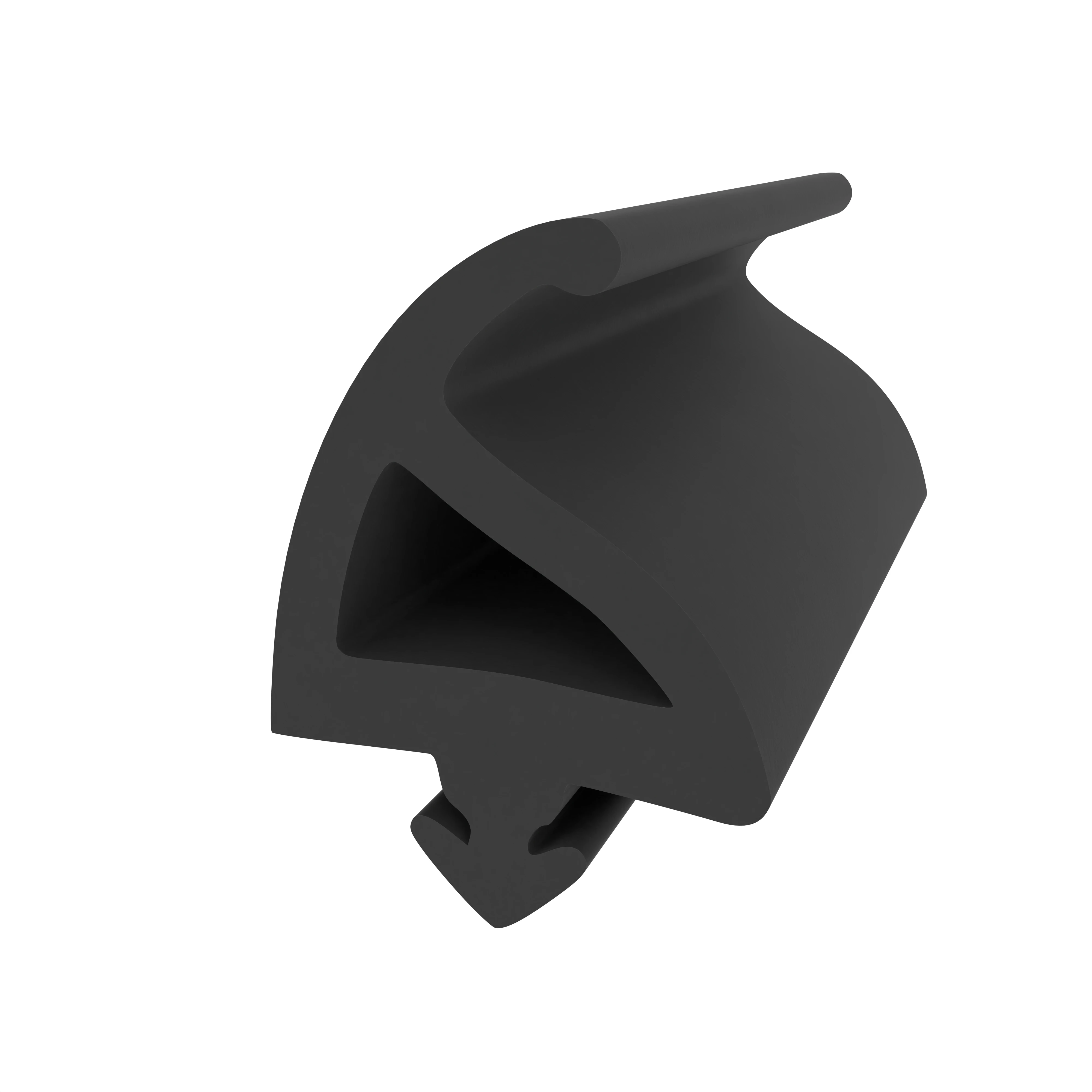 Lippendichtungen - Lippendichtung für Tore und Systemtüren | Höhe: 17 mm | Farbe: schwarz