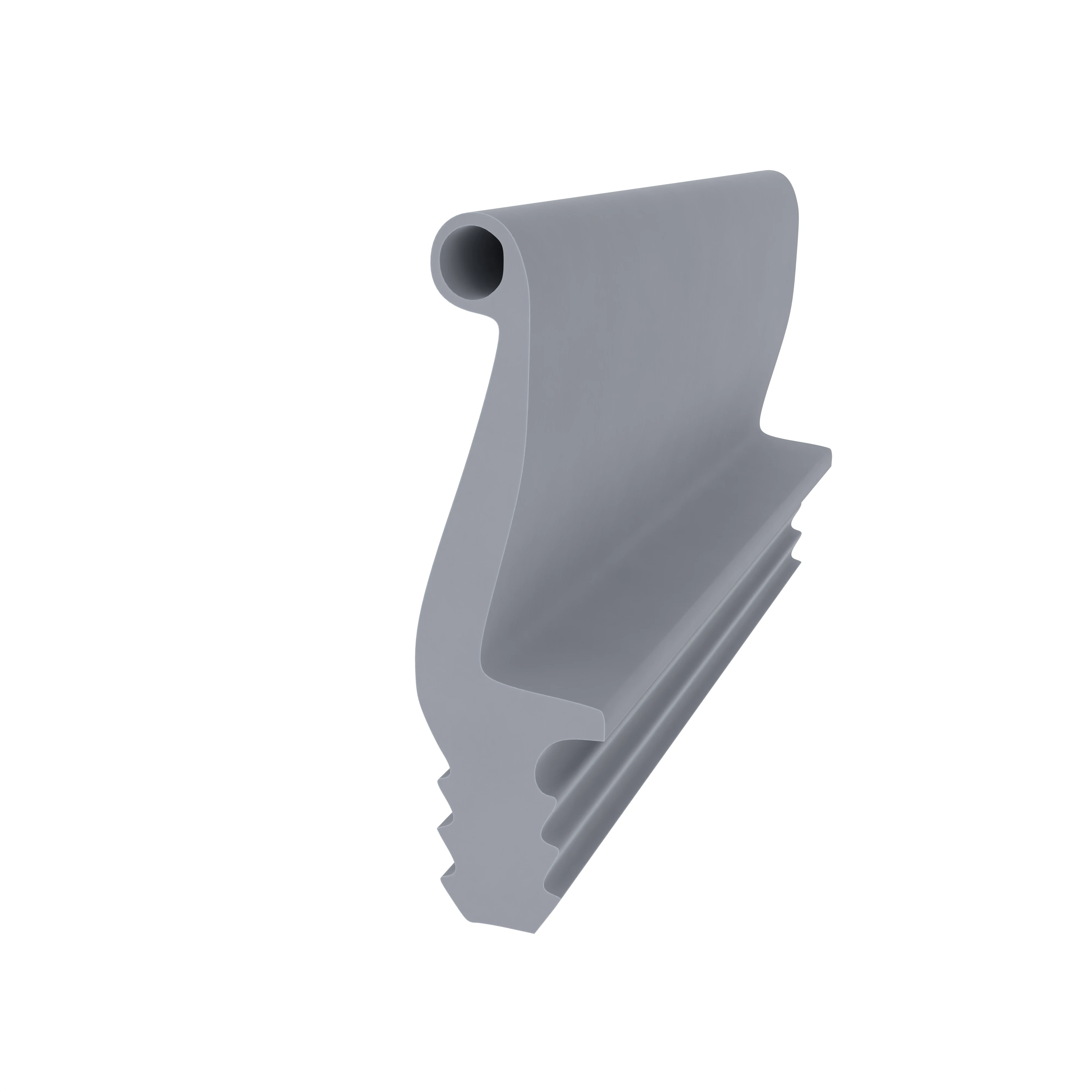 Türrahmen Dichtung - Holzzargendichtung für Zimmertüren | 3 - 4 mm Nutbreite | Farbe: grau