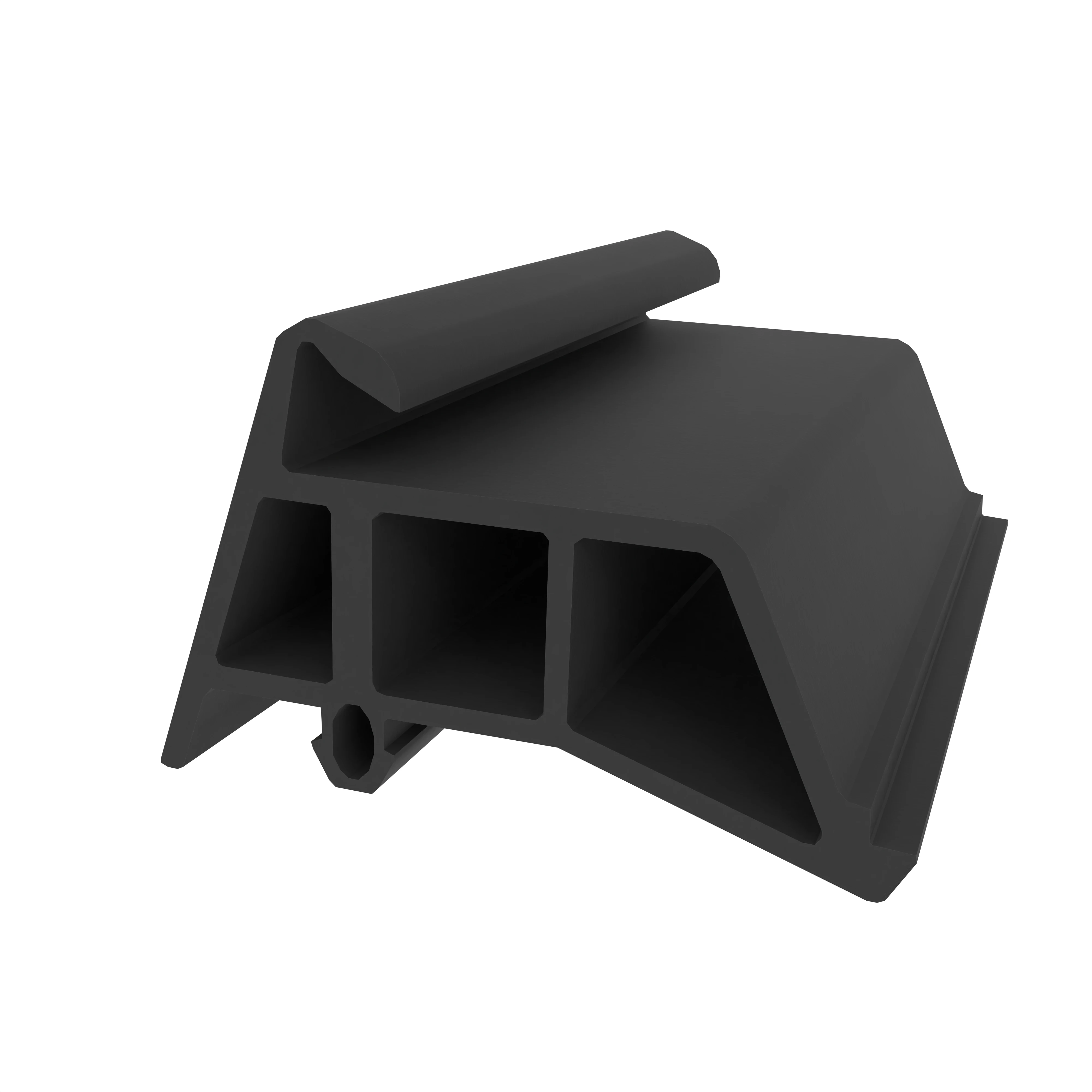 Mitteldichtungen - Mitteldichtung für Metall- und Alufenster | 23 mm Höhe | Farbe: schwarz