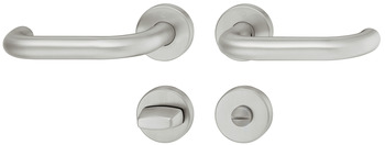 Türdrücker-Garnitur für WC/Badezimmer | Hoppe Paris E138Z/42KV/42KVS | Farbe: silber Türdrücker-Garnitur für WC/Badezimmer | Hoppe Paris E138Z/42KV/42KVS | Farbe: silber