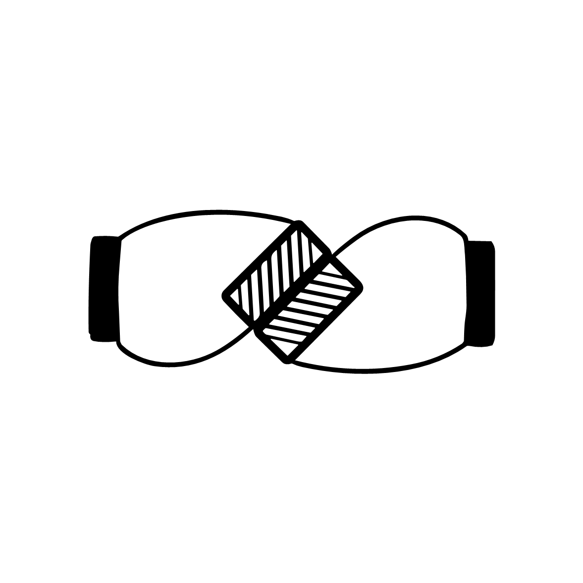 Senkrecht - Selbstklebende Dusch-Magnetdichtung 180° Winkel| 8 – 12 mm Glasstärke | Farbe: transparent