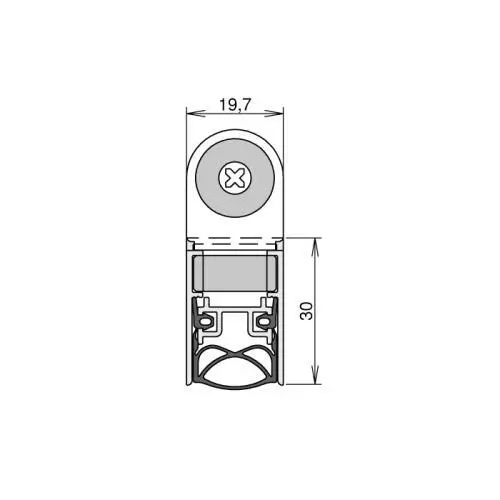 Schall-Ex Slide & Lock M-20 WS Absenkdichtung von Athmer | Länge: 1083 mm