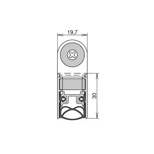 Absenkdichtungen - Schall-Ex Slide & Lock M-20 WS Absenkdichtung von Athmer | Länge: 1083 mm