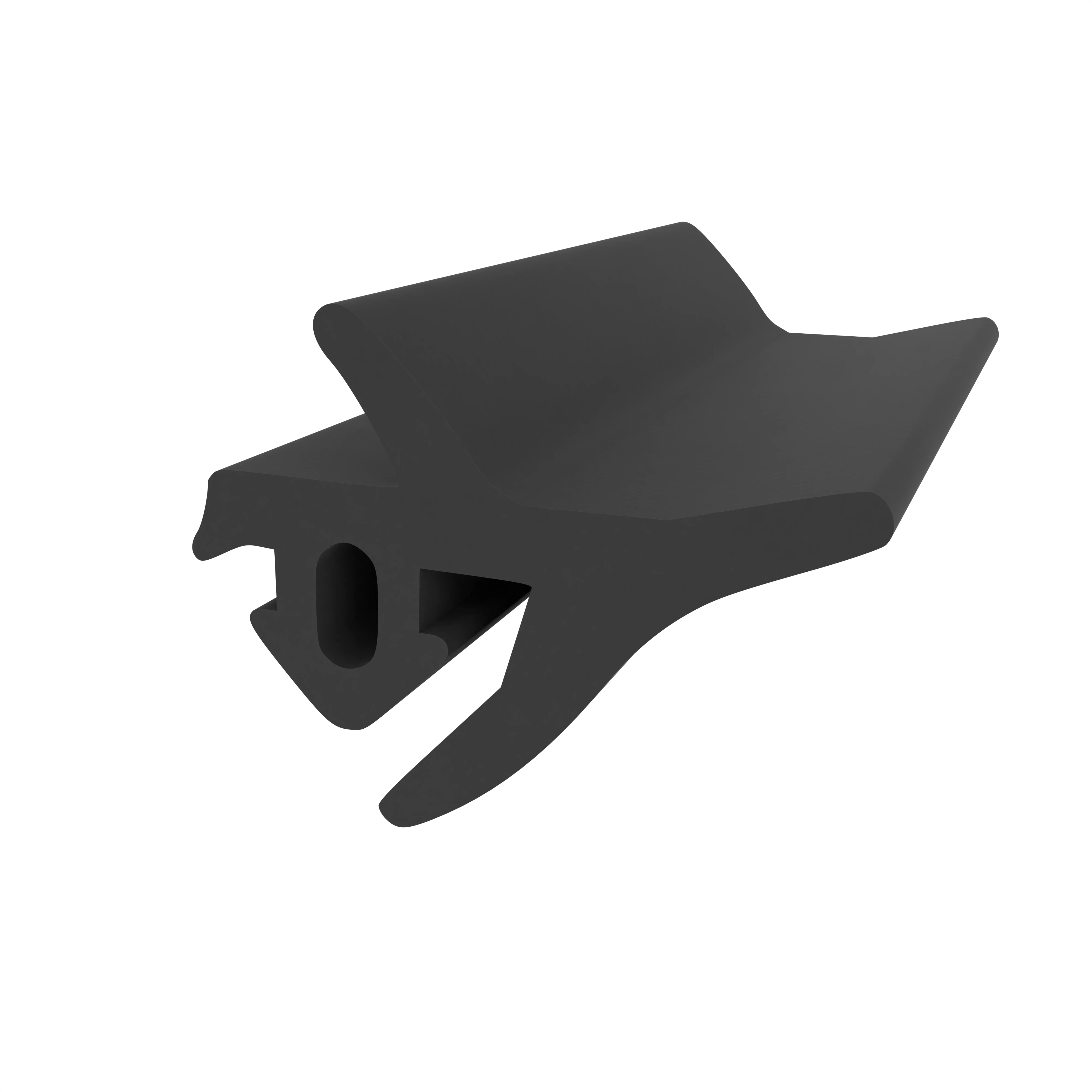 Anschlagdichtung für Fenstern mit seitlichem Anschlag | 14 mm Breite | Farbe: schwarz