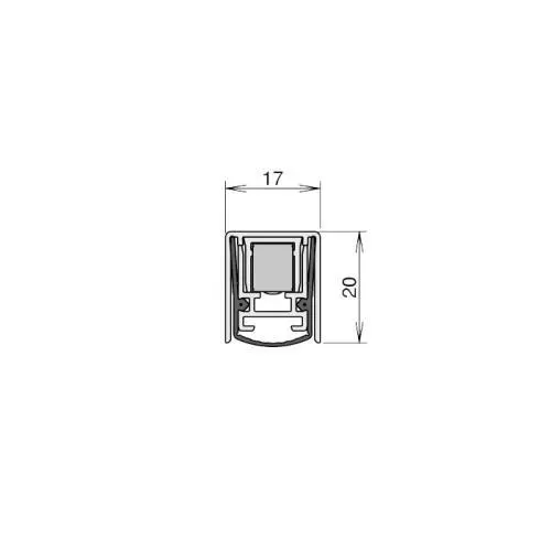 Absenkdichtungen - Schall-EX Stadi L-17-20 WS Absenkdichtung von Athmer | Länge: 1050 mm