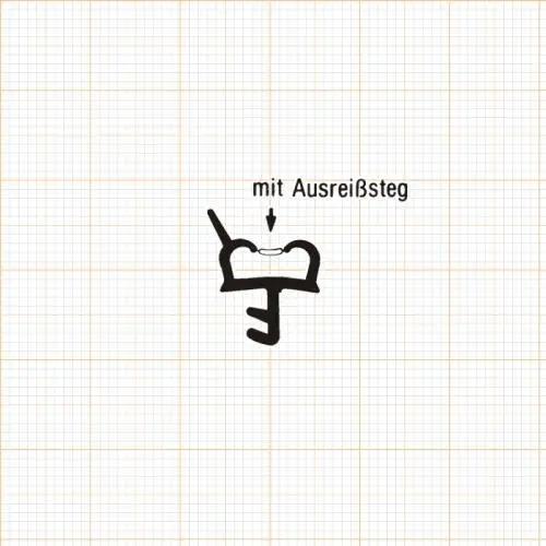 Türrahmen Dichtung - Holzzargendichtung für Holztüren | 12 mm Falzbreite | Farbe: weiß