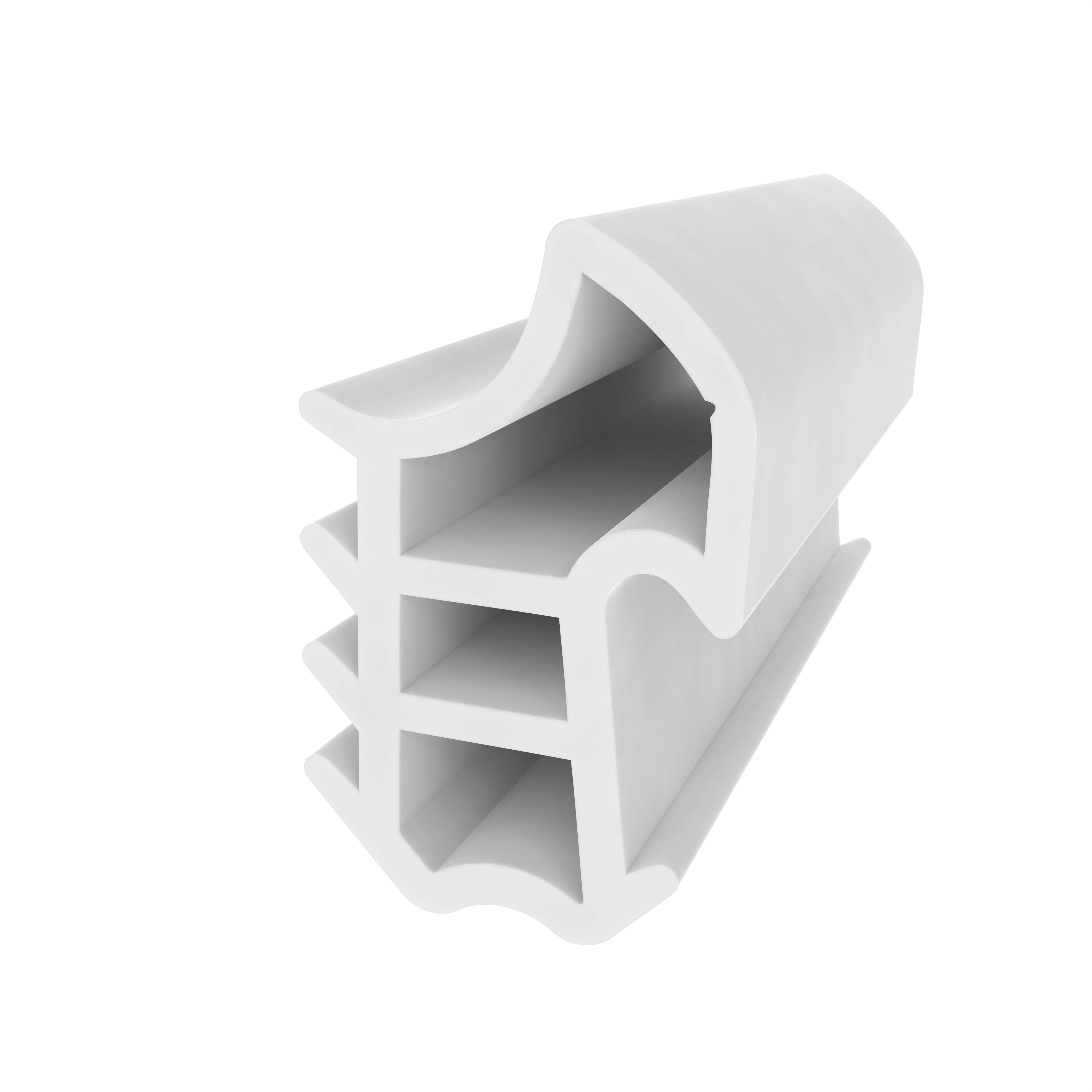 Türrahmen Dichtung - Stahlzargendichtung für Metallzargen | 23 mm Höhe | Farbe: weiß