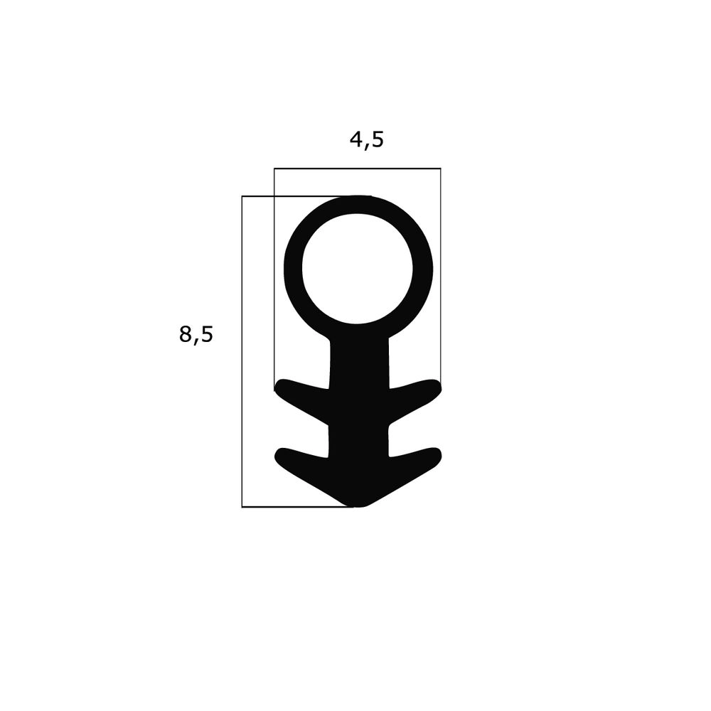 Türrahmen Dichtung - Schlauchdichtung für Holzfenster und -türen | 4 mm Durchmesser | Farbe: weiß