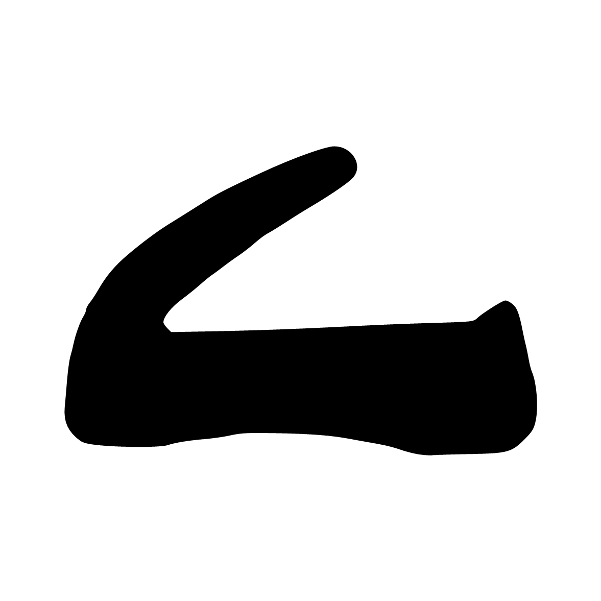 Lippendichtungen - Anschlagdichtung mit Lippe und glattem Fuß | 4 mm Höhe | Farbe: schwarz