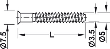 Verbinder & Bodenträger - Einteilverbinder Confirmat Senkkopf für Bohrloch Ø 4 mm