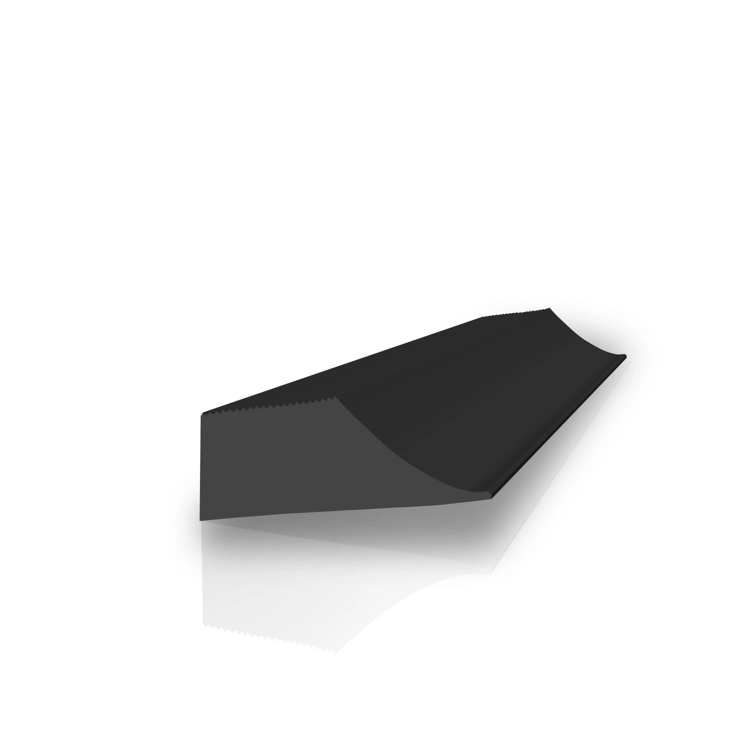Feinriefenmatte 2,5 mm stark in schwarz