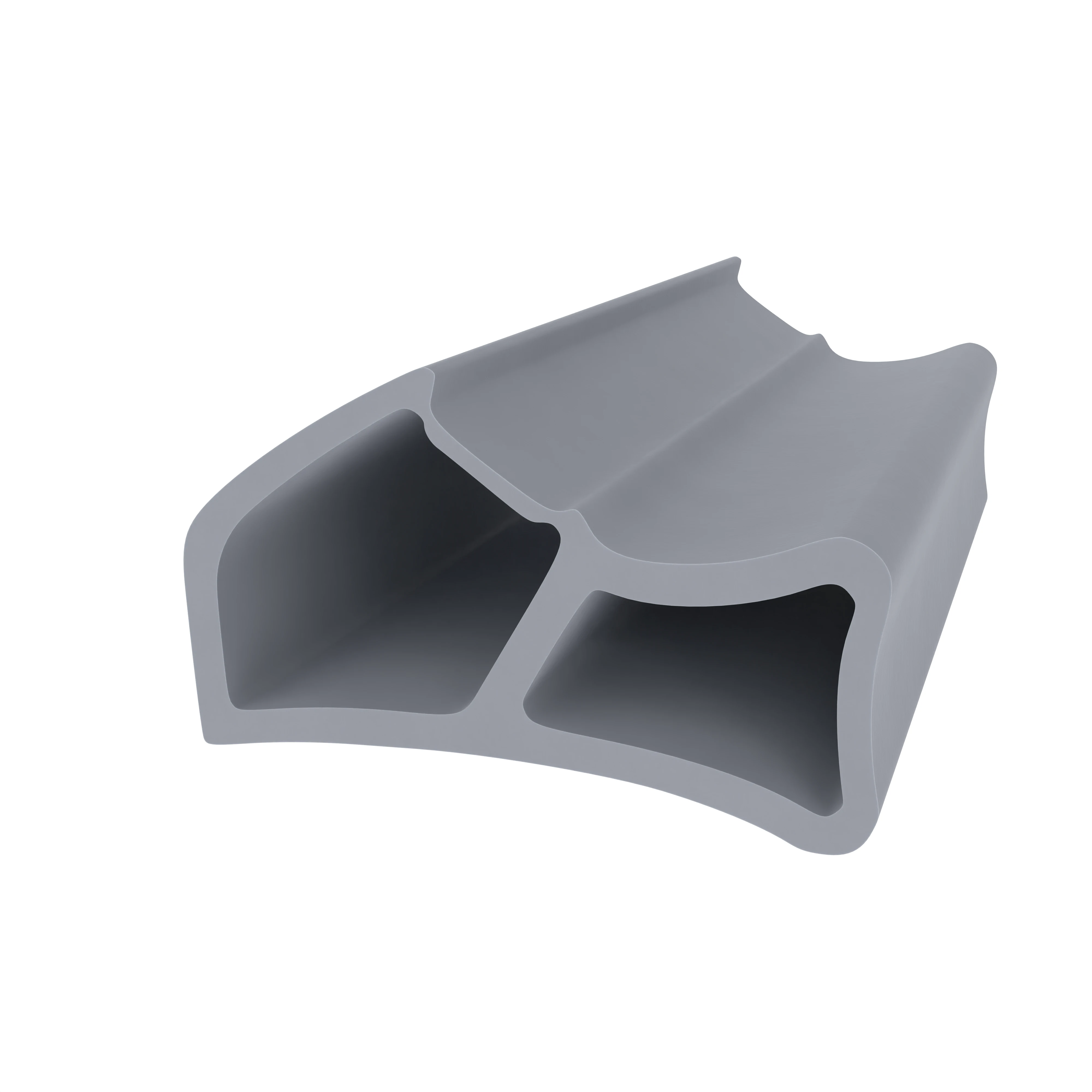 Stahlzargendichtung für Metallzargen | 15 mm Höhe | Farbe: grau