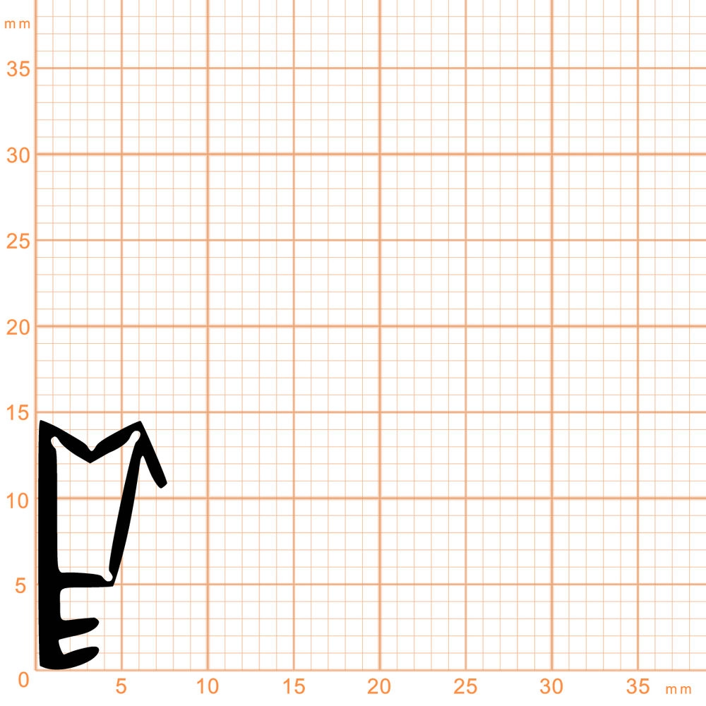 Überschlagdichtungen - Überschlagdichtung für Holzfenster | Höhe: 14,5 mm | Farbe: weiß