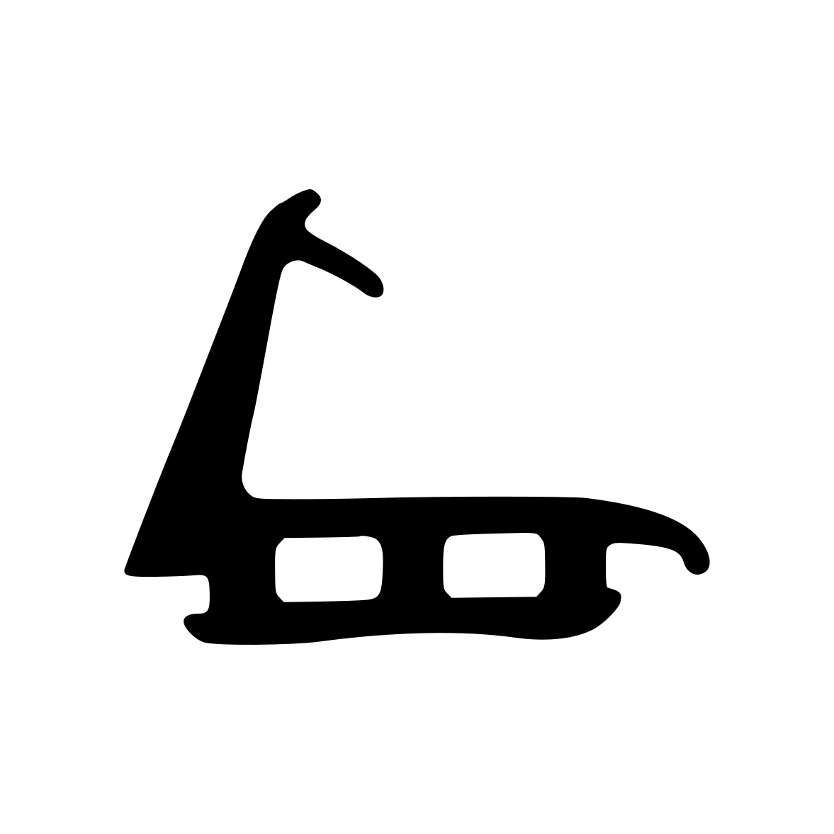 Mitteldichtung in schwarz