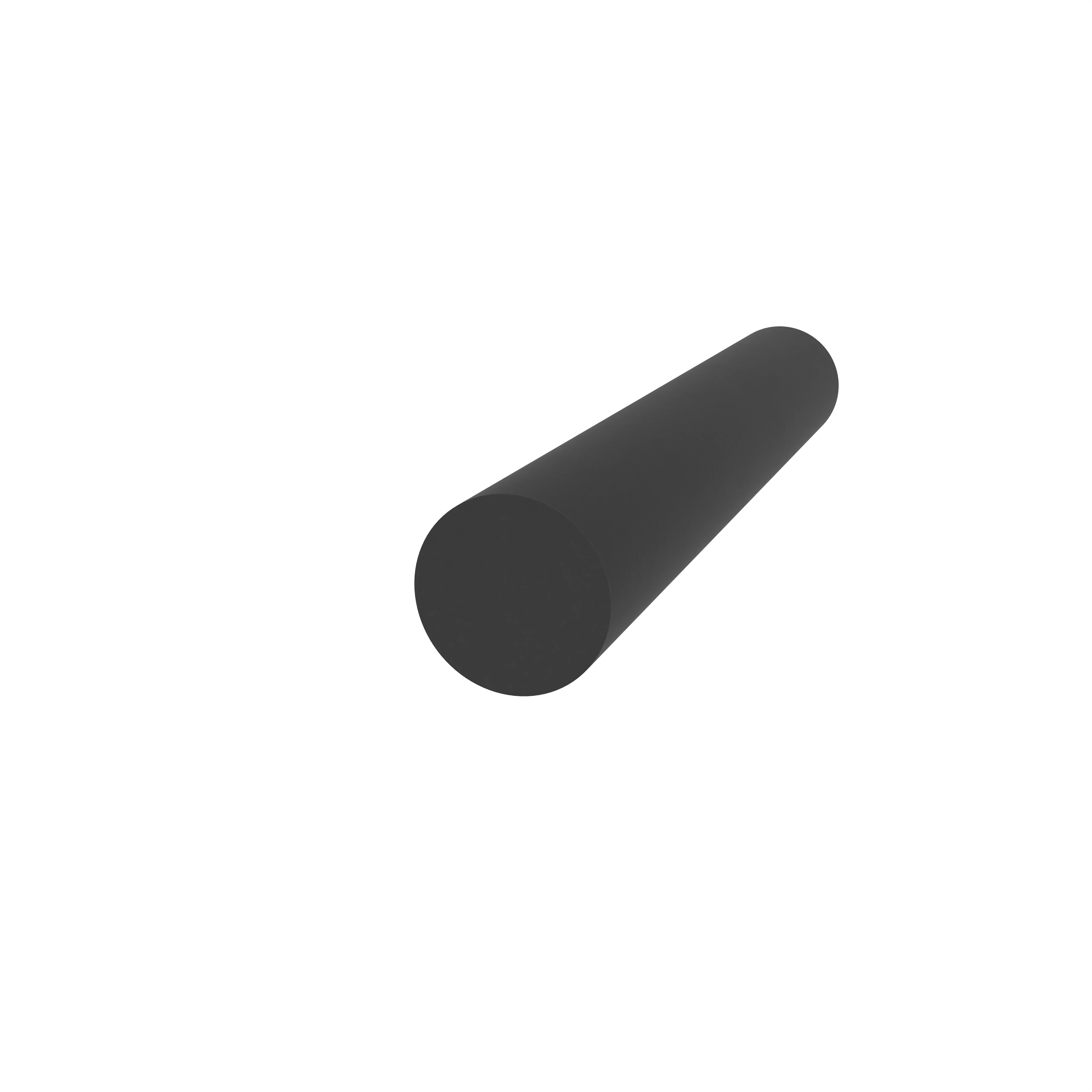Moosgummidichtung rund | 4 mm Durchmesser | Farbe: schwarz