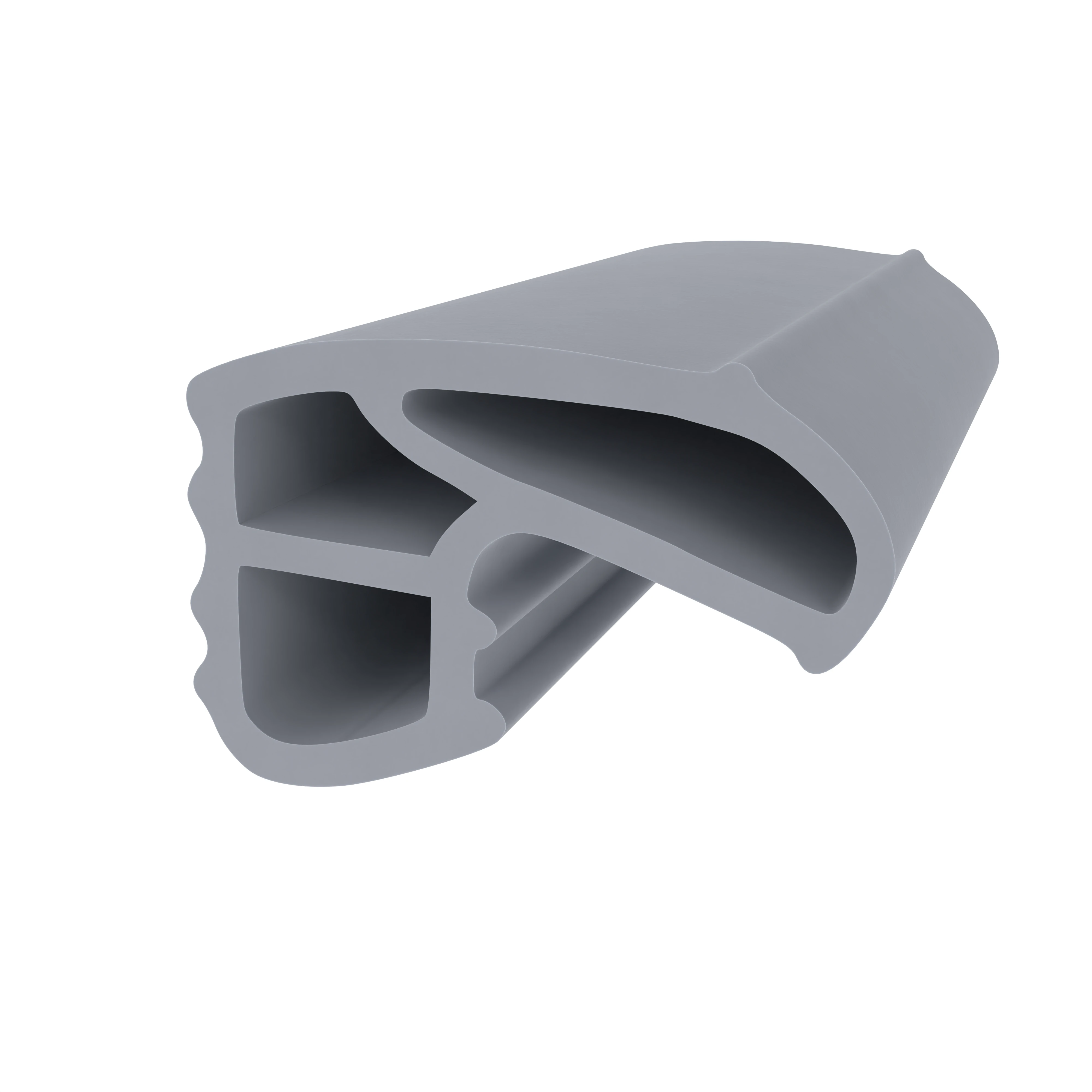 Stahlzargendichtung für Stahlprofile | 20 mm Breite | Farbe: grau