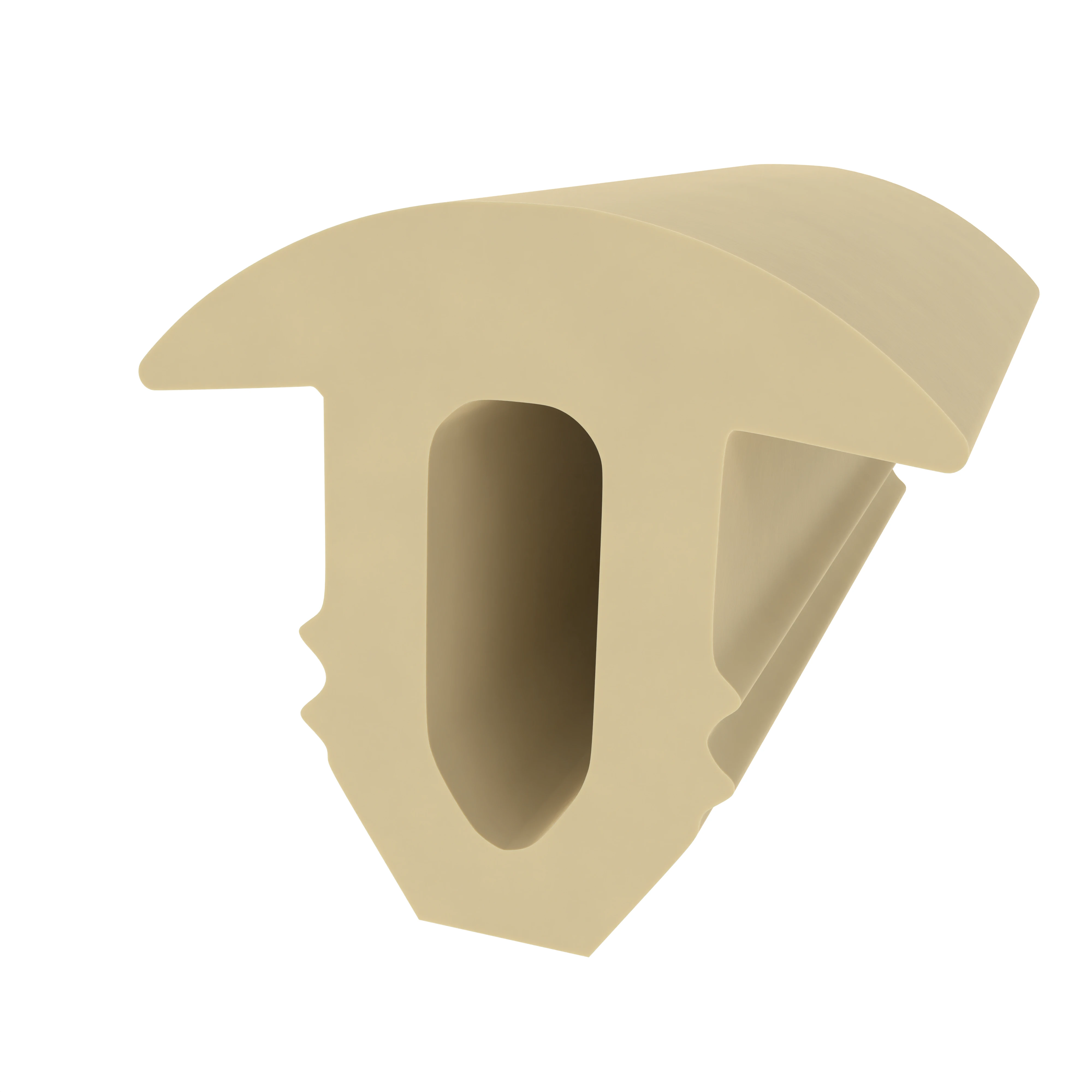 Treppenstufenprofile - Anti-Rutsch Profil für Treppenstufen | Höhe: 9,5 mm | Farbe: beige