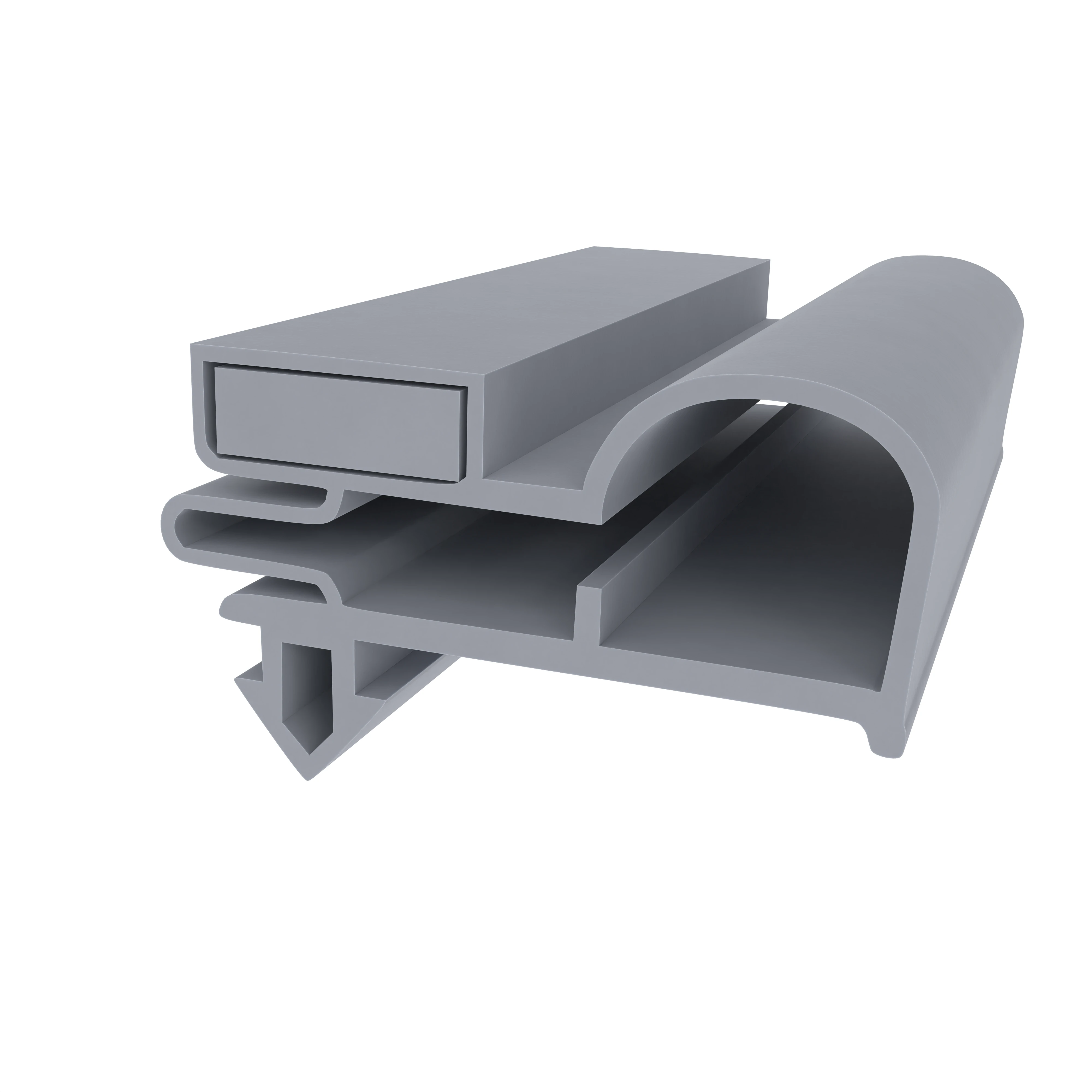 Kühlschrankdichtungsrahmen | Höhe: 14 mm | Farbe: grau Kühlschrankdichtungsrahmen | Höhe: 14 mm | Farbe: grau