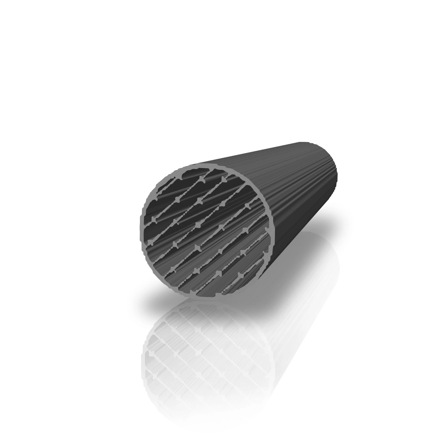 Moosgummi - Rundschnurprofil | 8 mm Durchmesser | Farbe: grau