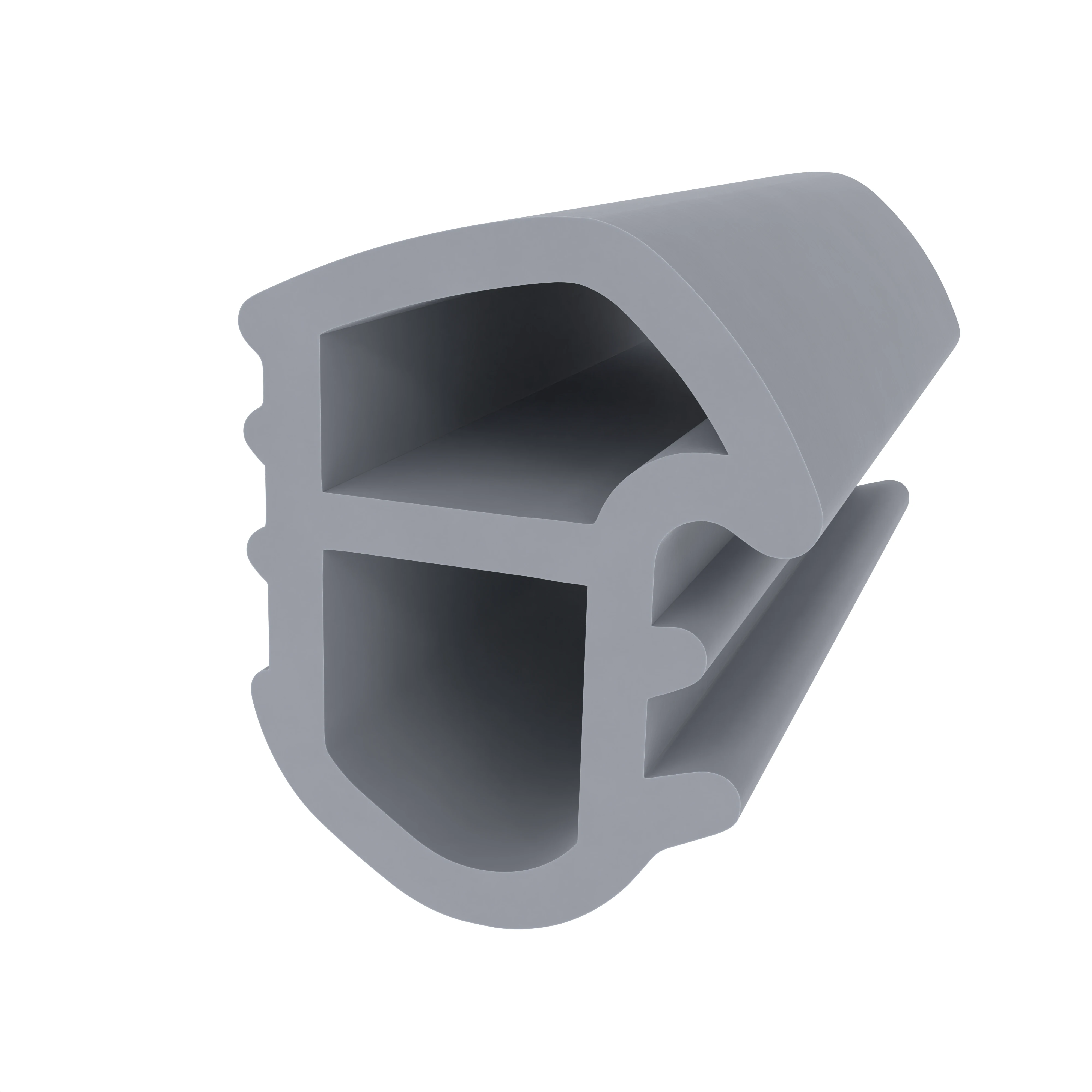 Türrahmen Dichtung - Stahlzargendichtung für Stahlrahmen | 18 mm Höhe | Farbe: grau