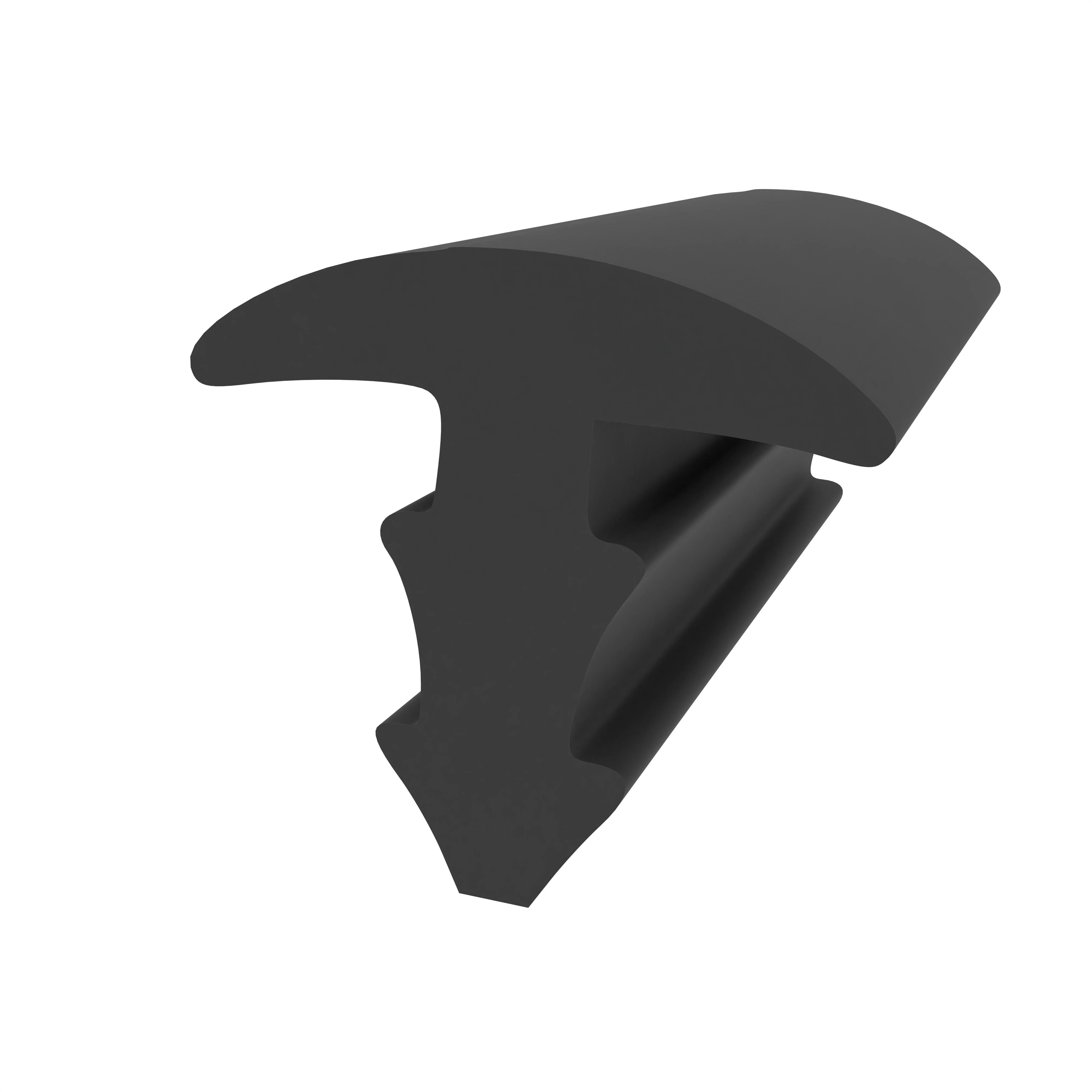 Anti-Rutsch Profil für Treppenstufen in schwarz