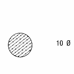Moosgummidichtung rund | 10 mm Durchmesser | Farbe: schwarz