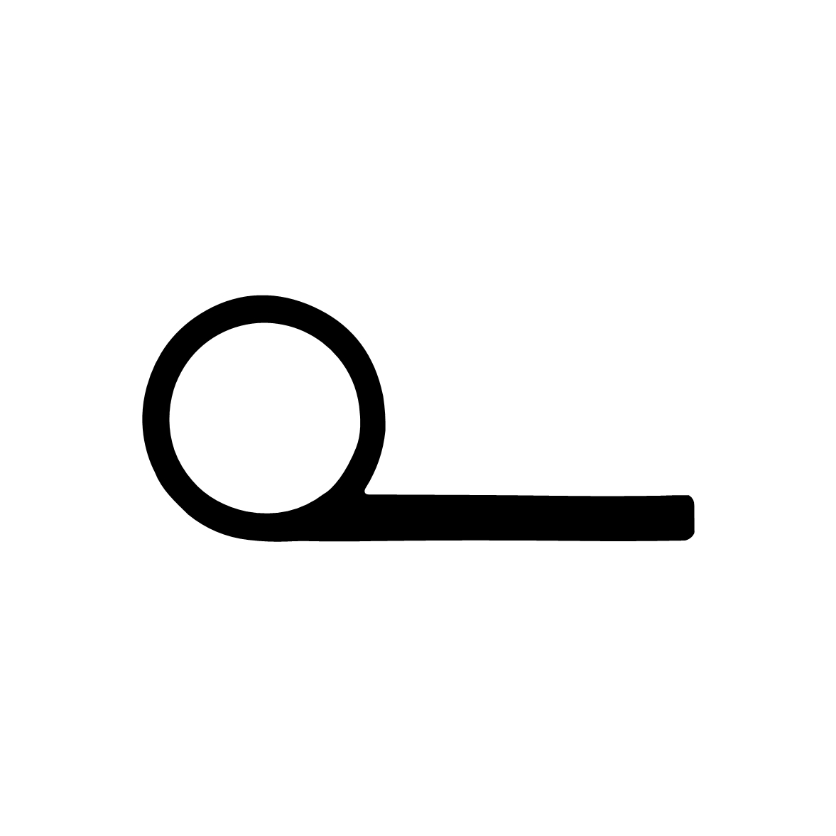 Fahnenprofile - Fahnenprofil | Außen: Ø 25mm | Länge: 50mm