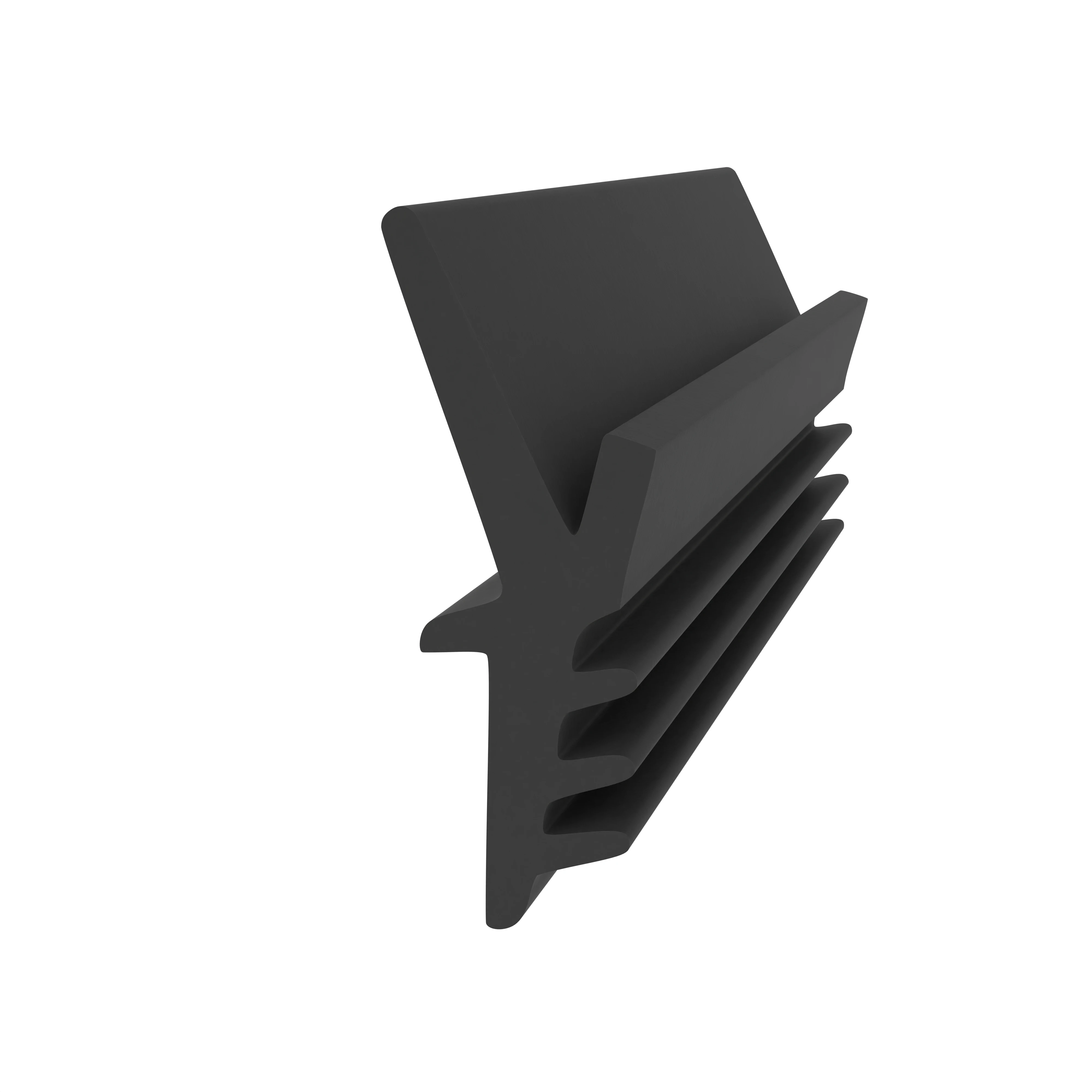 Türrahmen Dichtung - Holzzargendichtung für Holzfenster | 3 - 4 mm Nutbreite | Farbe: schwarz