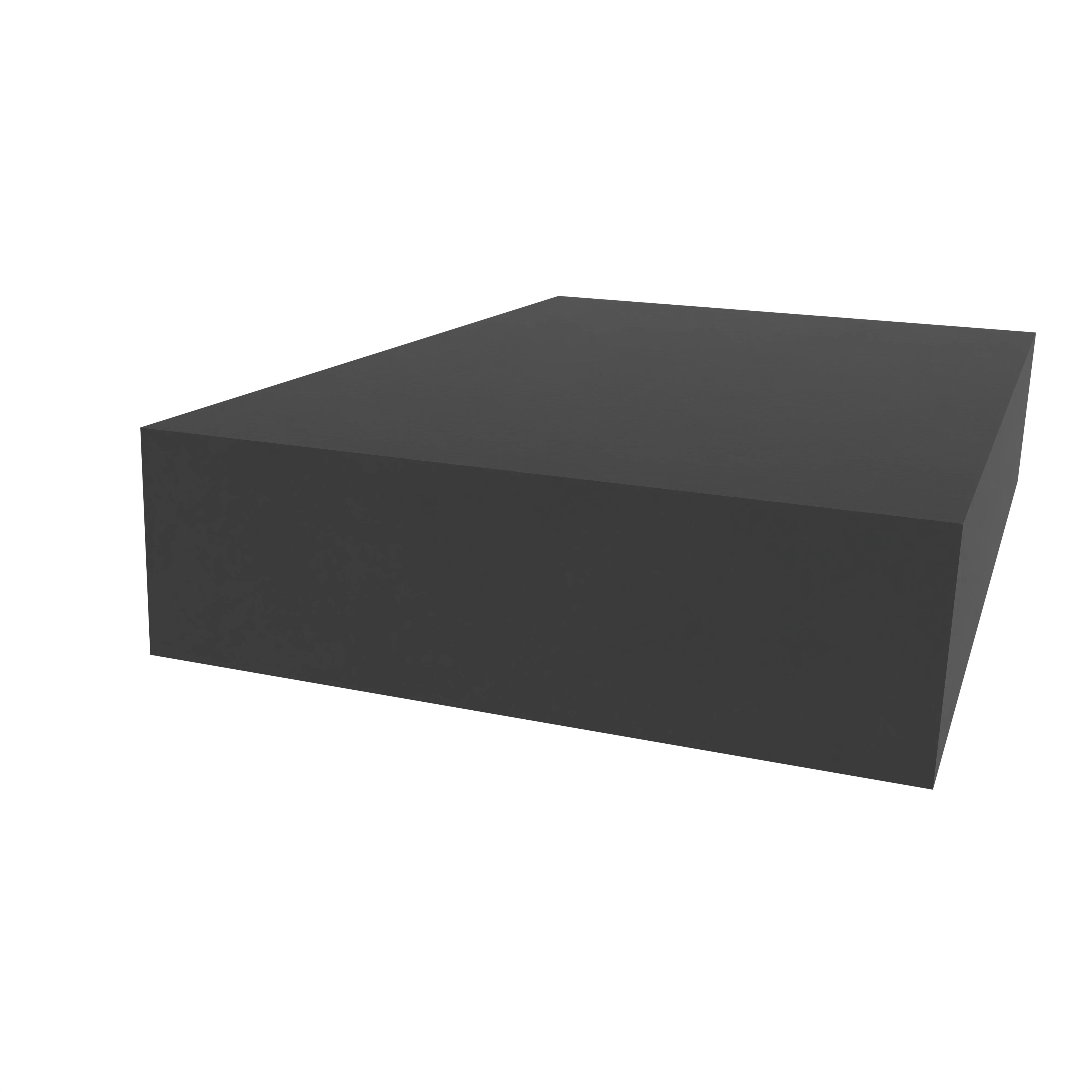 Moosgummi - Moosgummidichtung vierkant | 50 mm Breite | Farbe: schwarz