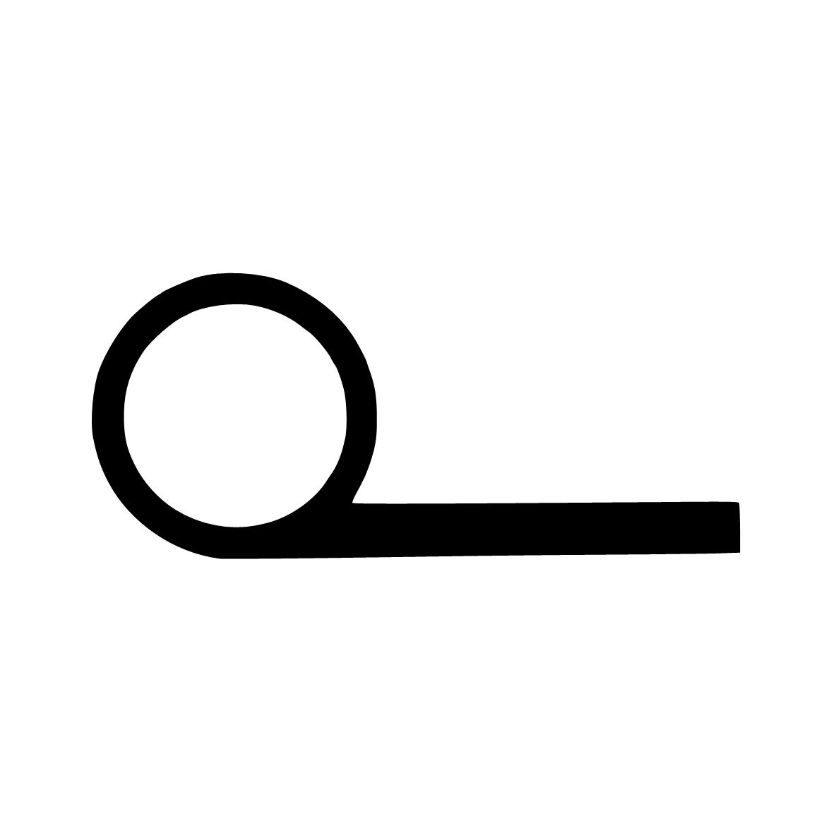 Türrahmen Dichtung - Stahlzargendichtung für Stahlrahmen | 31 mm Breite | Farbe: grau