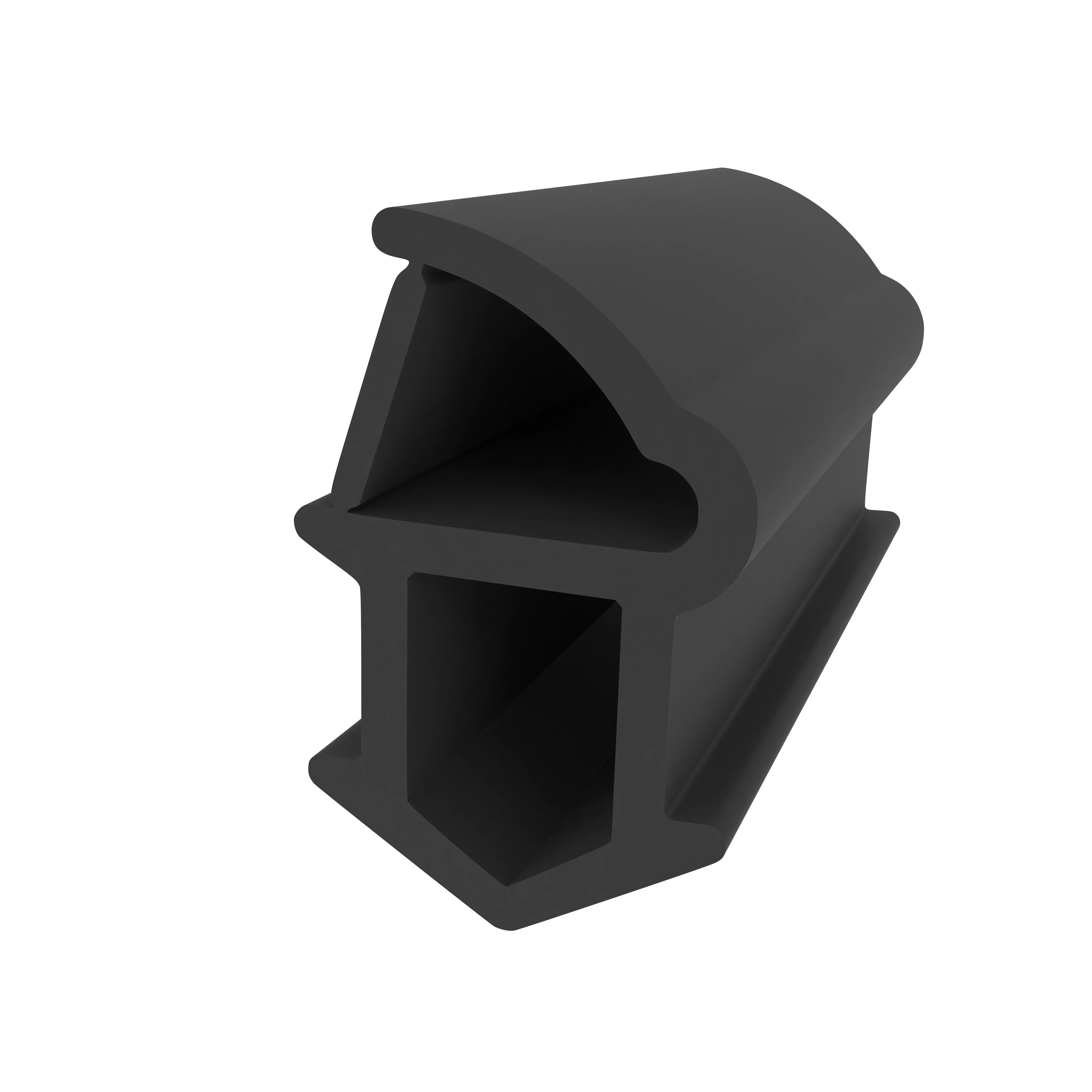 Türrahmen Dichtung - Stahlzargendichtung für Stahlzargen | 18 mm Höhe | Farbe: schwarz