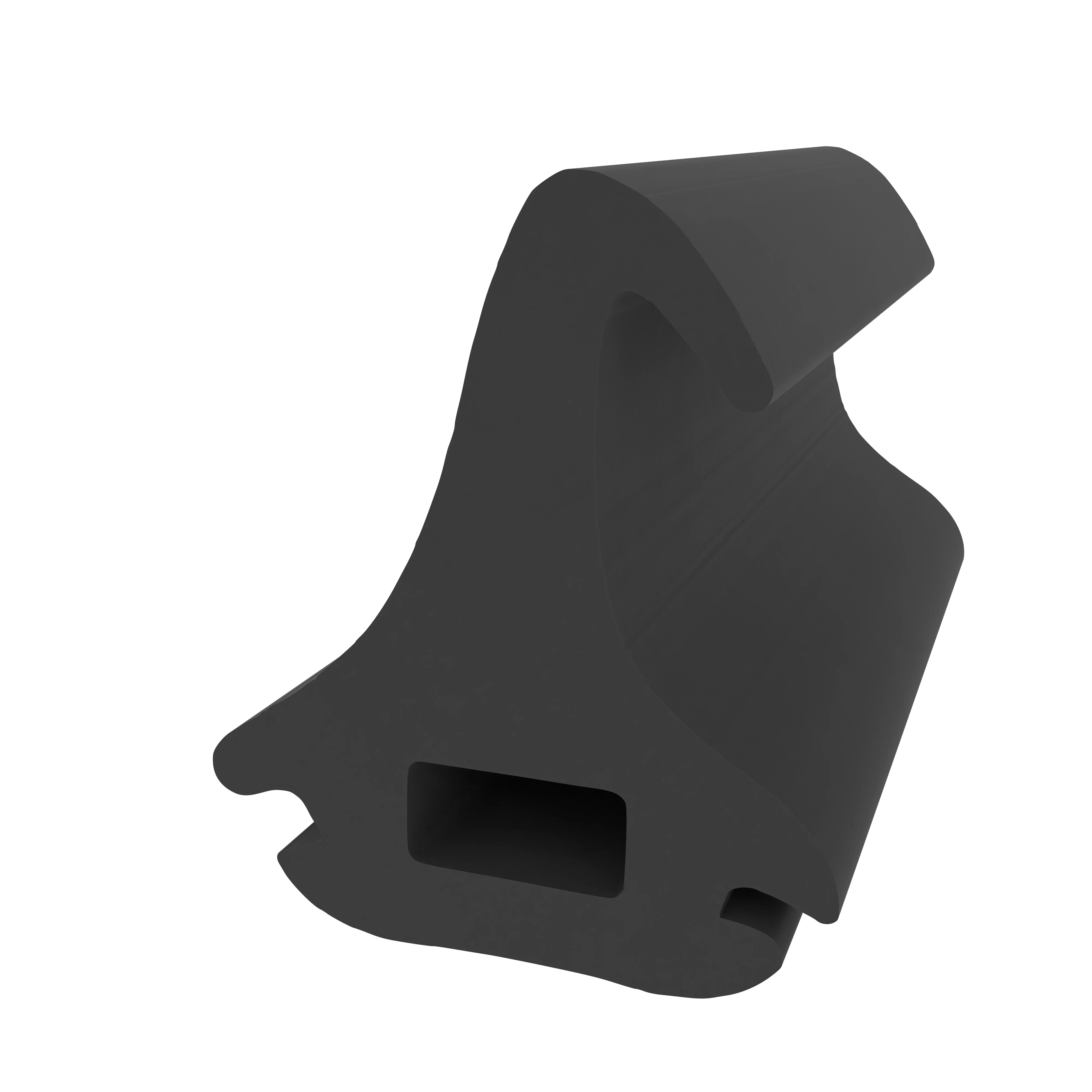 Türrahmen Dichtung - Mitteldichtung für Metallfenster | 23 mm Höhe | Farbe: schwarz
